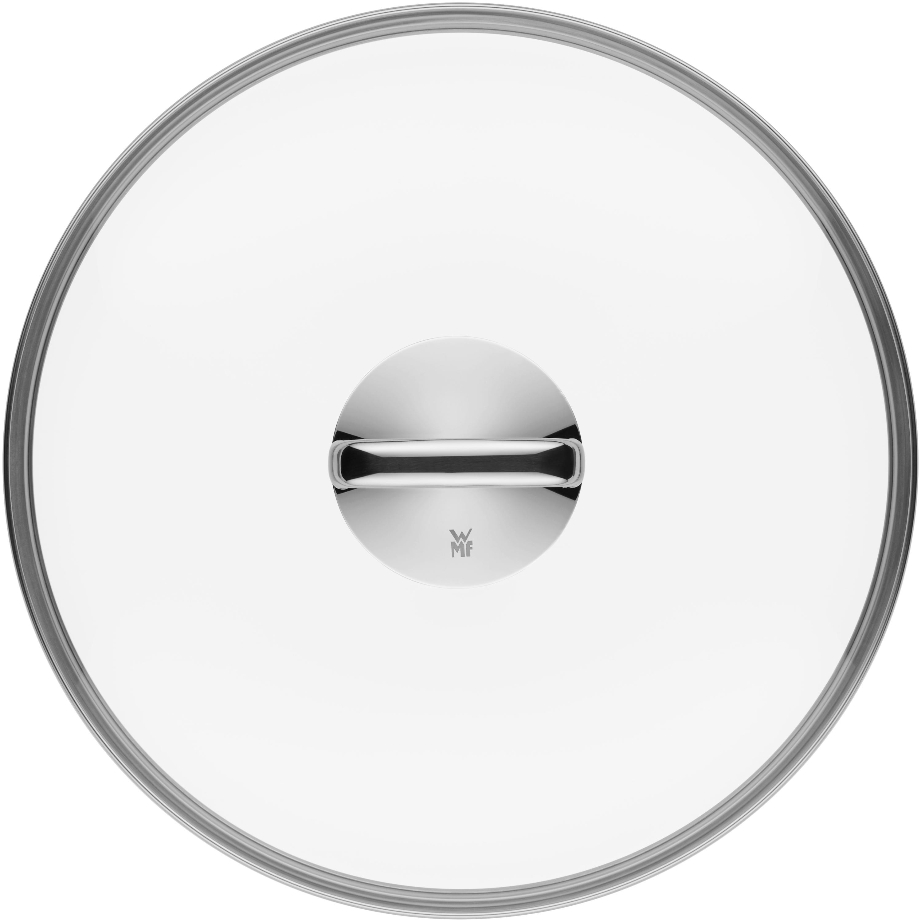 WMF Fusiontec Mineral Wok mit Glasdeckel, 32 cm, Platinum