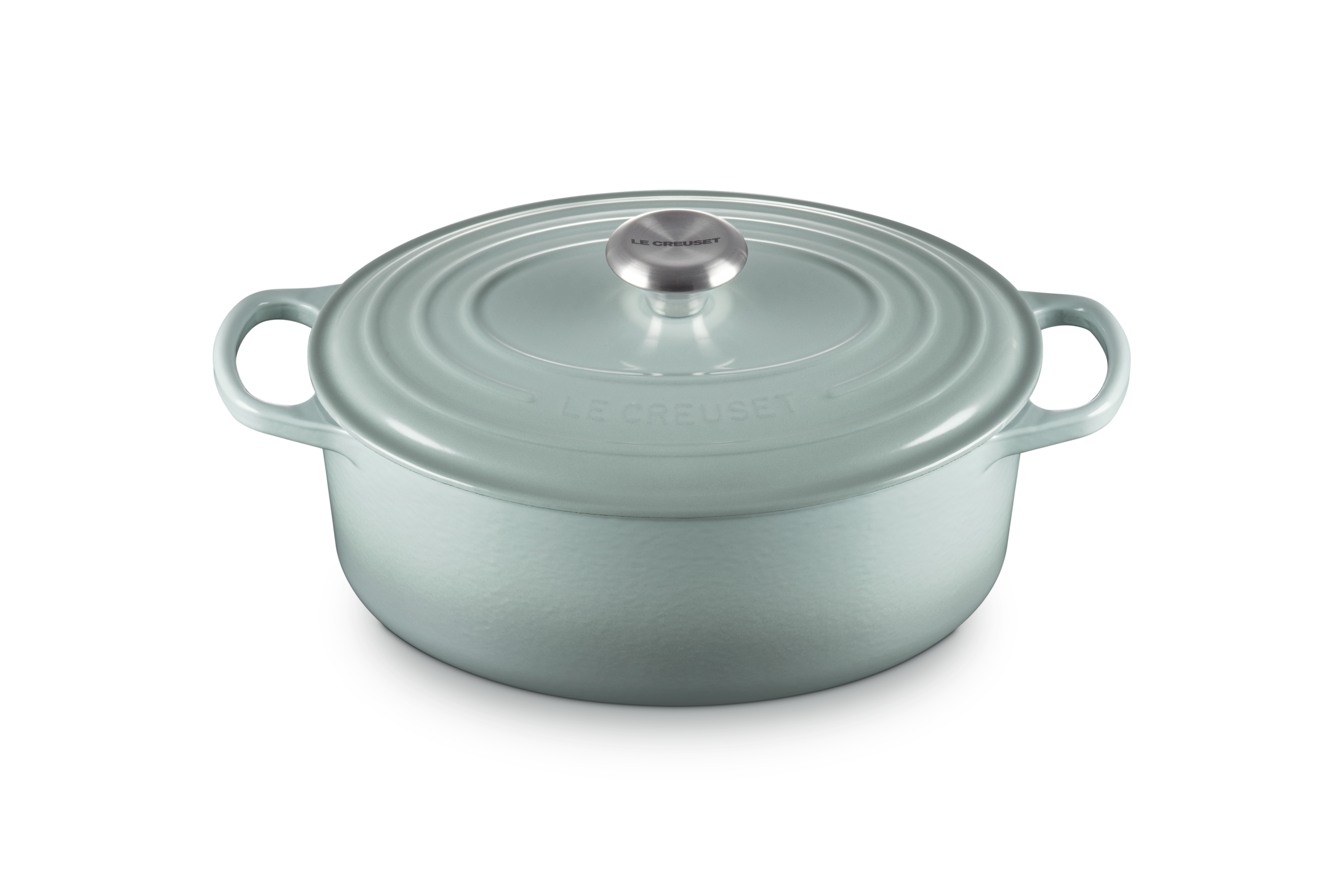 Le Creuset Bräter Signature oval 29 cm Sea Salt