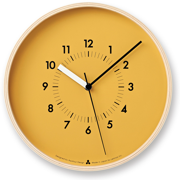 Lemnos Wanduhr AWA Clock-SOSO (WA) / orange