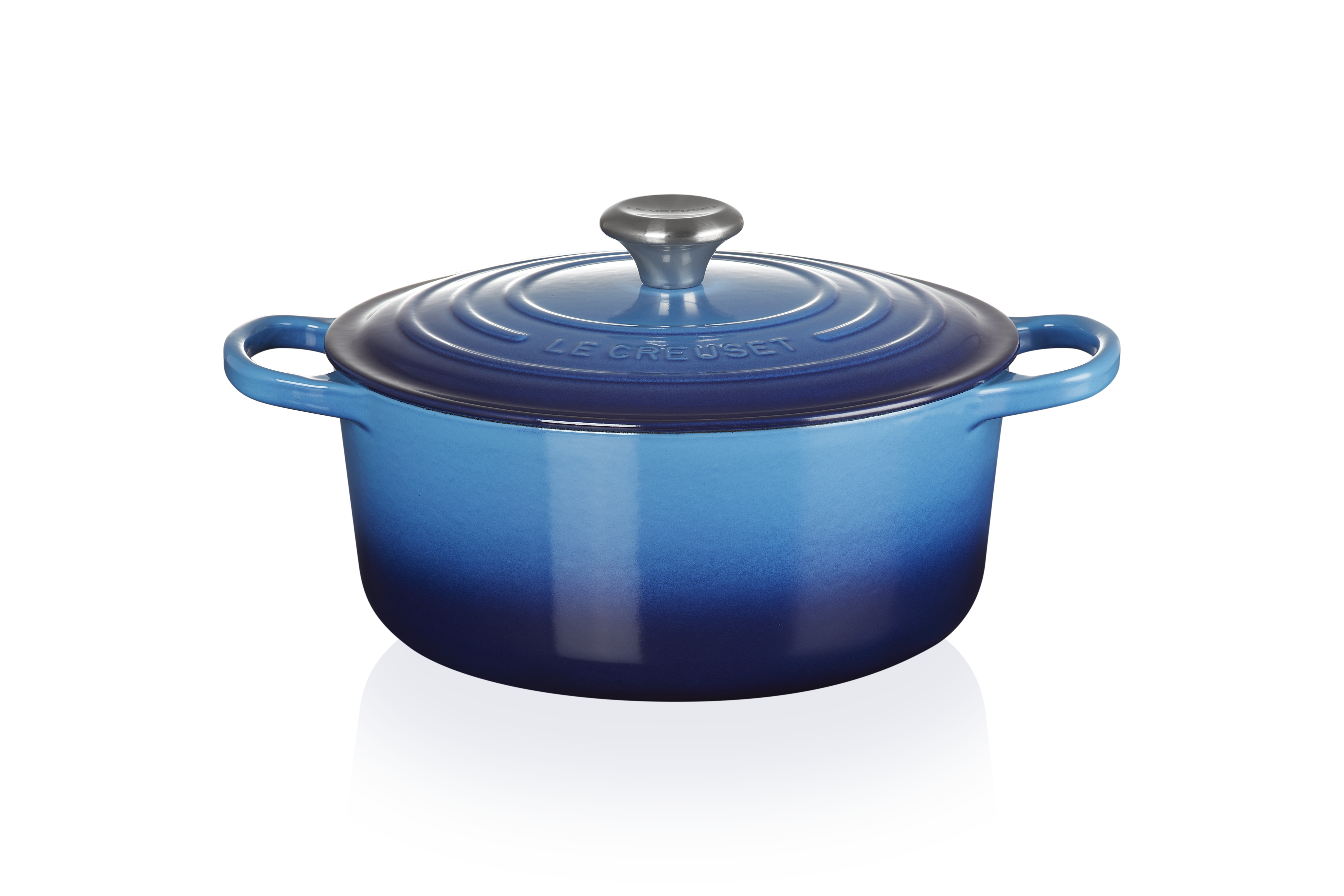 Le Creuset BRÄTER RUND SIGNATURE 26 CM AZURE Le Creuset BRÄTER RUND SIGNATURE 26 CM AZURE