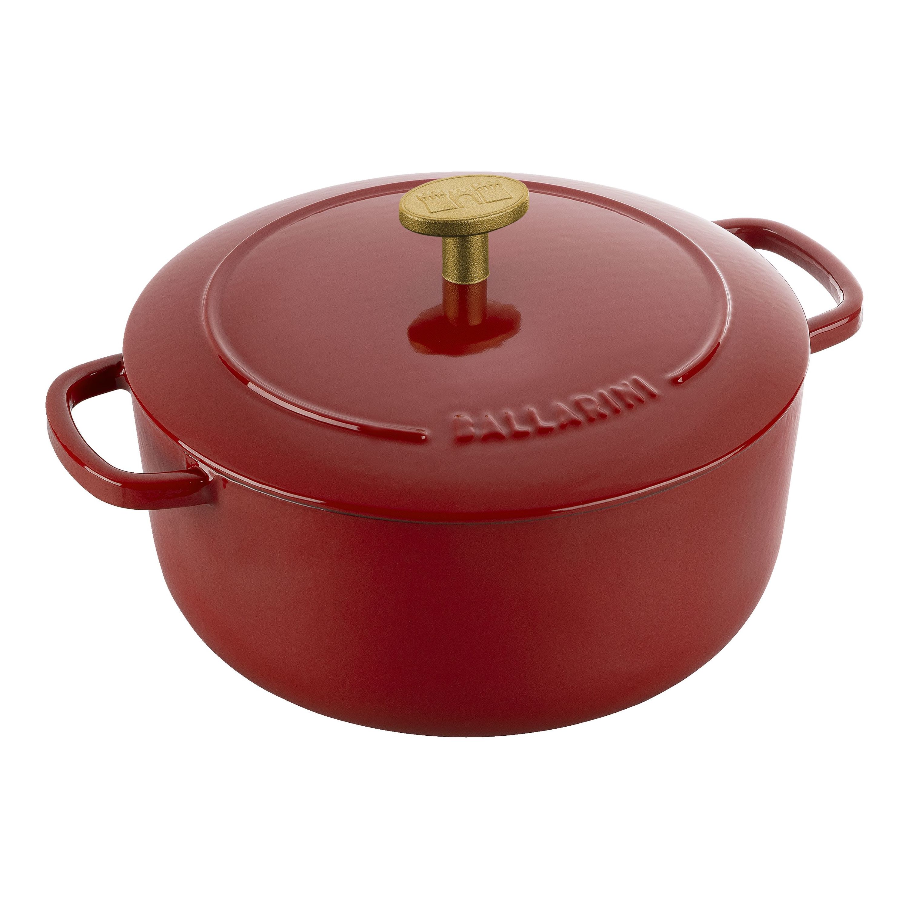 BALLARINI Bellamonte Cocotte 20 cm, rund, Rot, Gusseisen