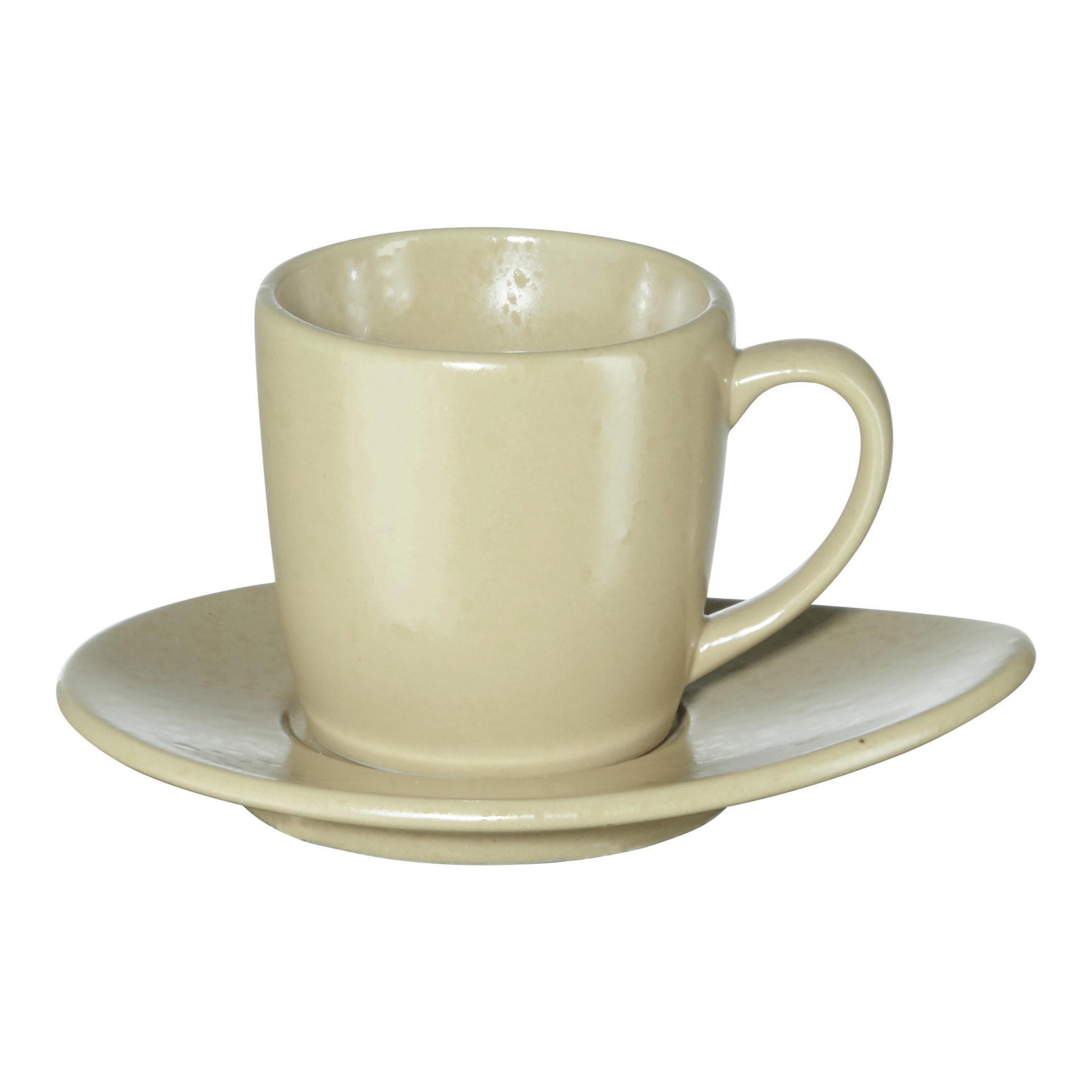 ASA cuba Espressotasse mit Unterteller, panna nude