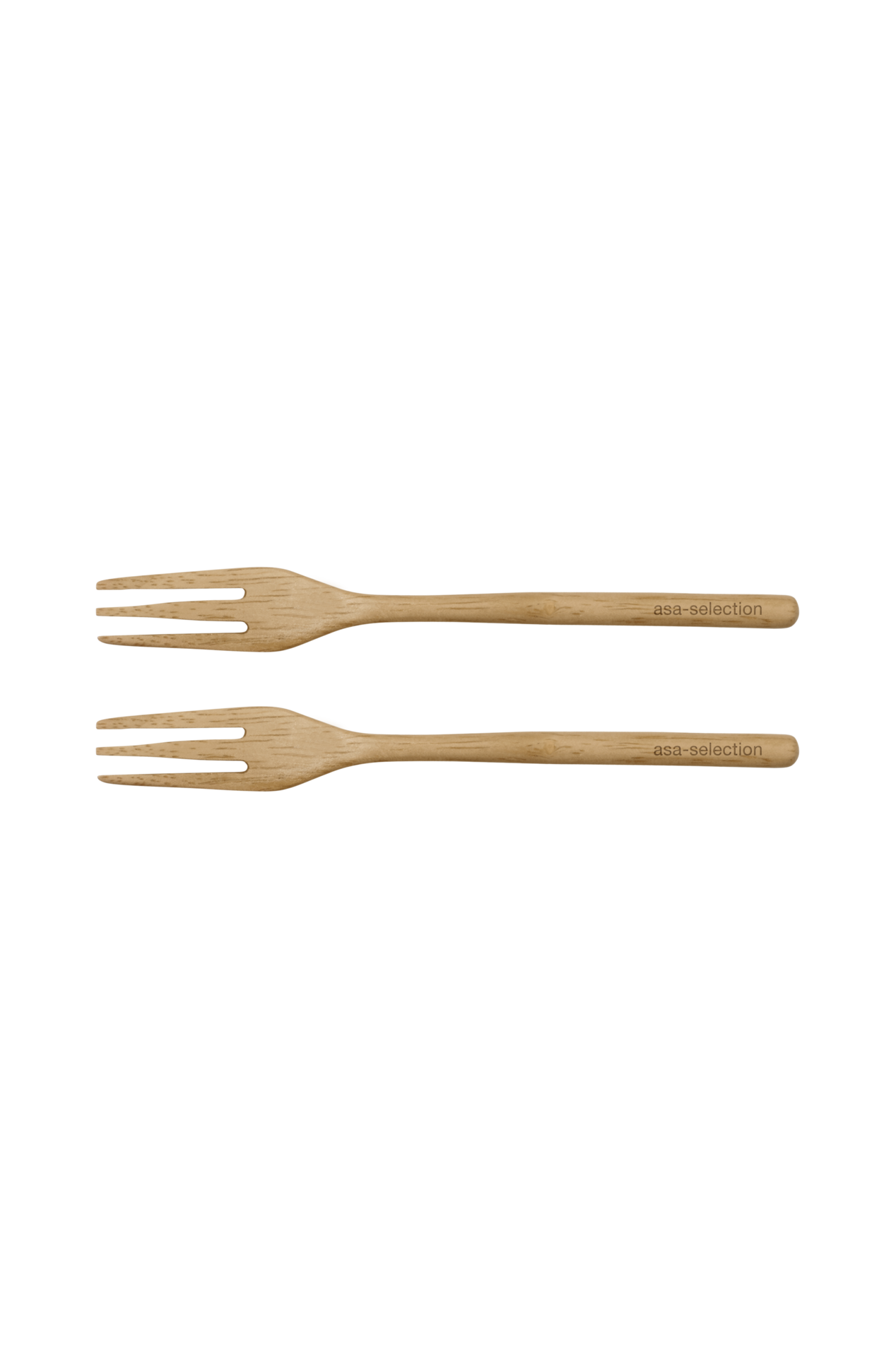 ASA 2er Set Gabeln, natur L. 15 cm, B.1,8 cm, H. 1,2 c wood ASA 2er Set Gabeln, natur L. 15 cm, B.1,8 cm, H. 1,2 c wood