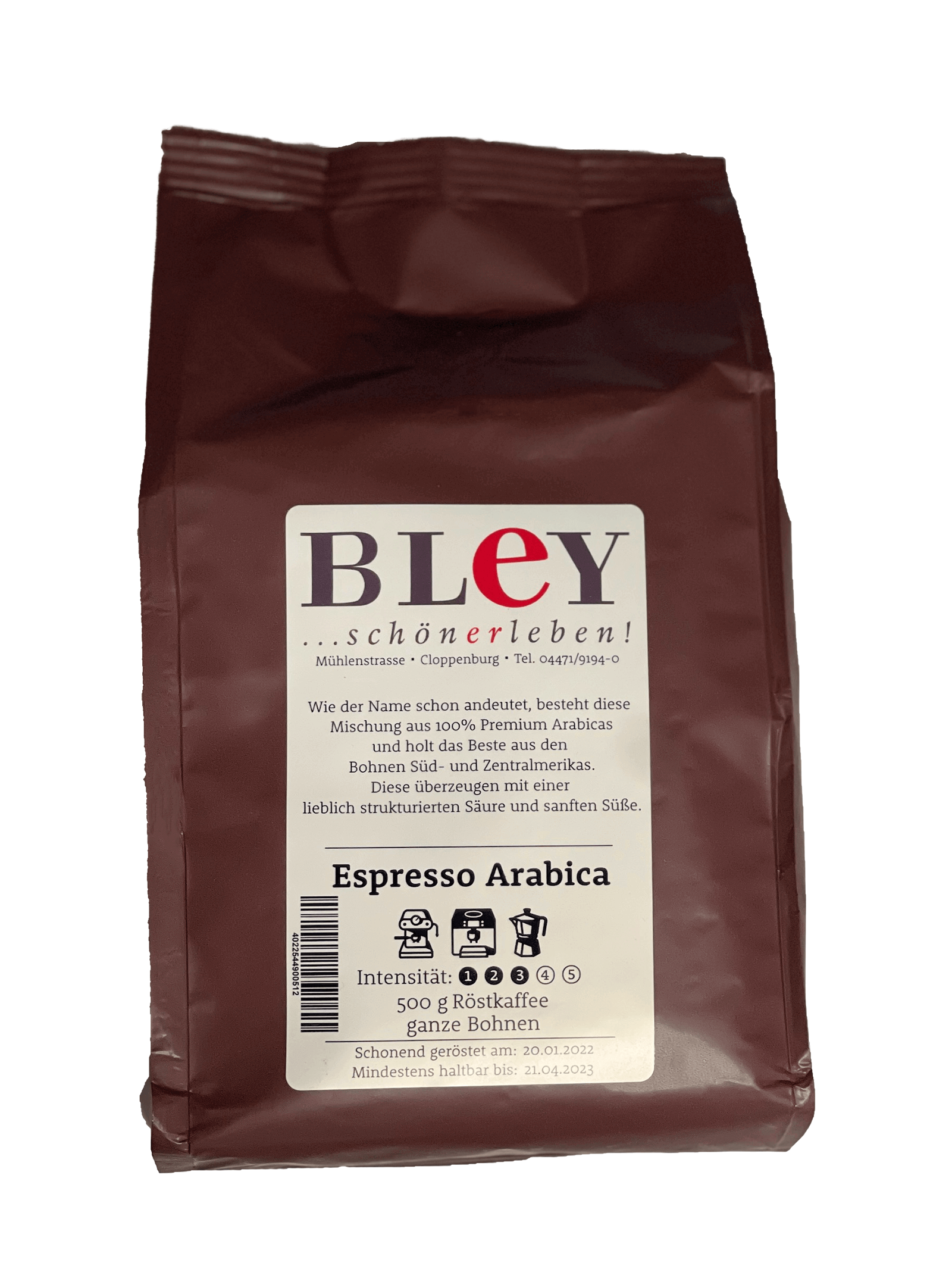 BLEY Espresso Arabica 500g BLEY Espresso Arabica 500g