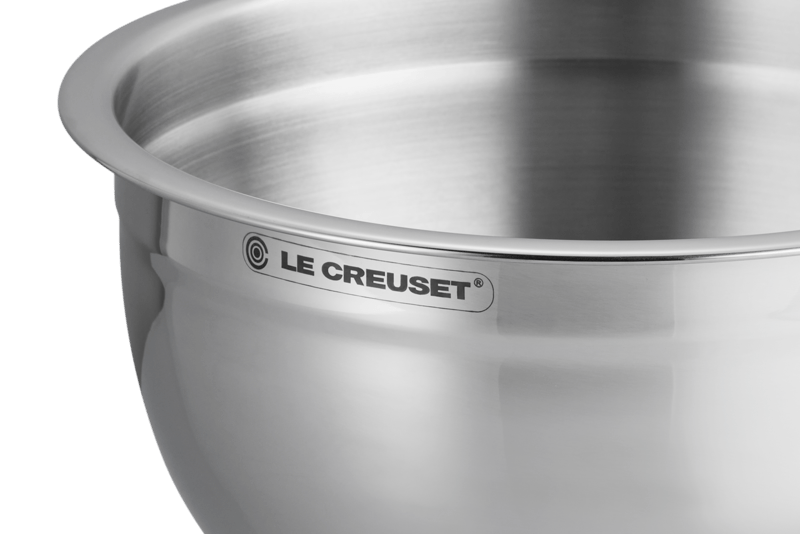 Le Creuset Edelstahlschüssel mit Glasdeckel 27cm
