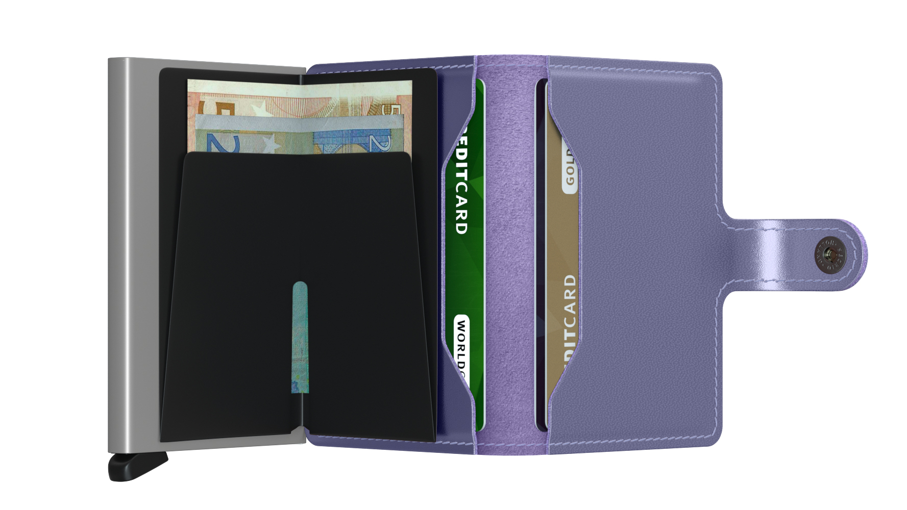 Secrid Miniwallet Metallic Lila