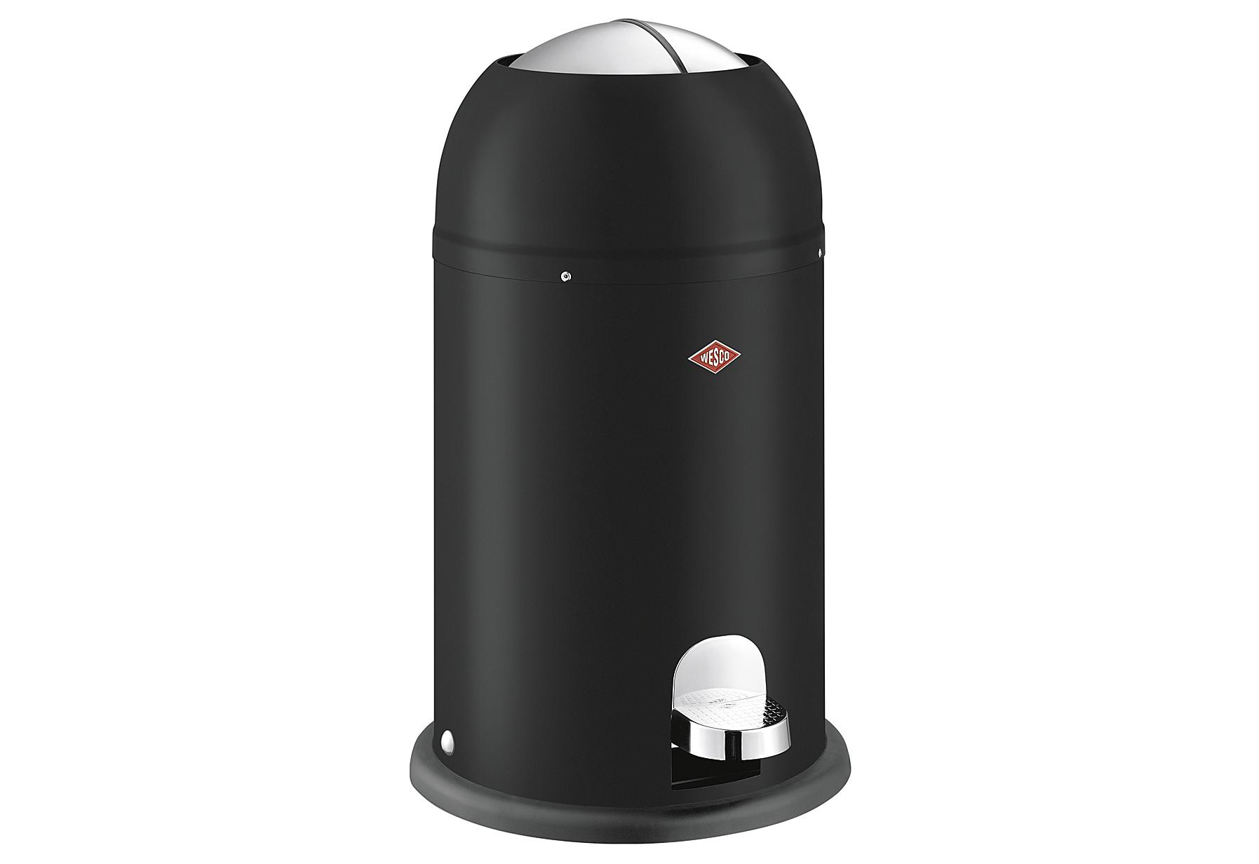 WESCO Tret-Abfallsammler "Kickmaster Junior" 12000 ml schwarz matt