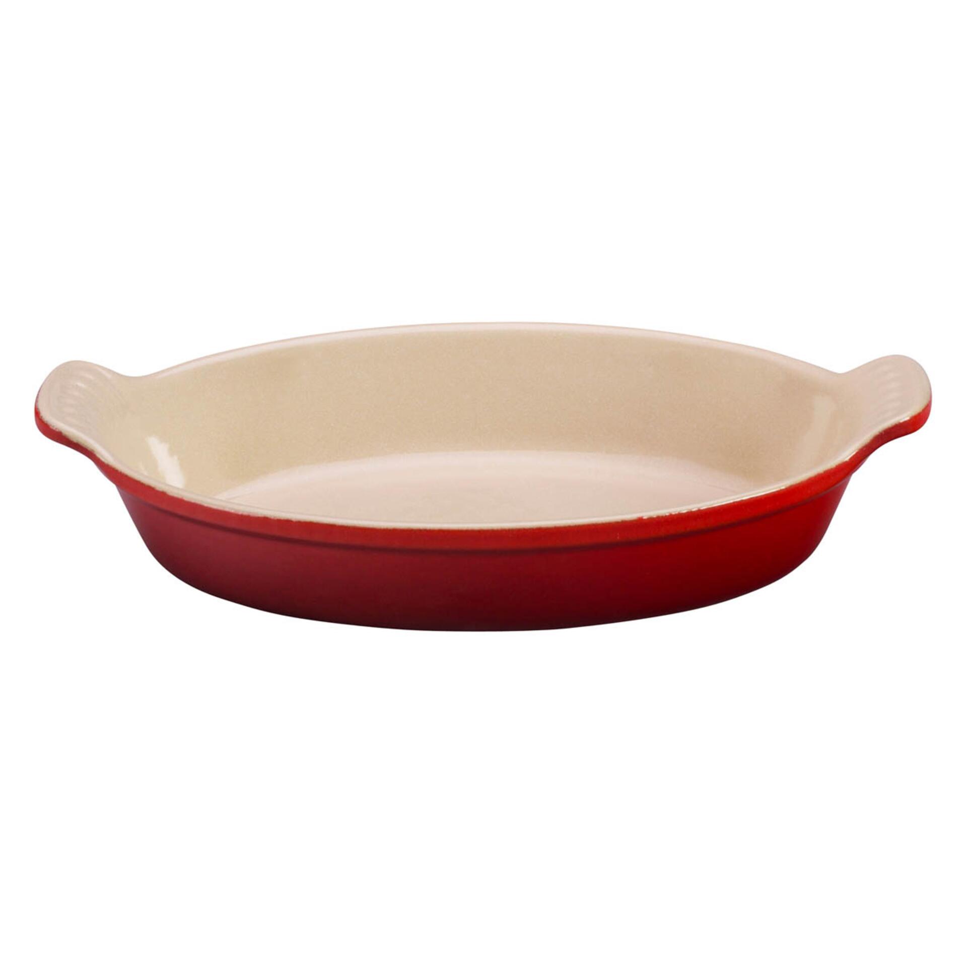 Le Creuset Auflaufform Tradition oval 28 cm Kirschrot  Le Creuset Auflaufform Tradition oval 28 cm Kirschrot