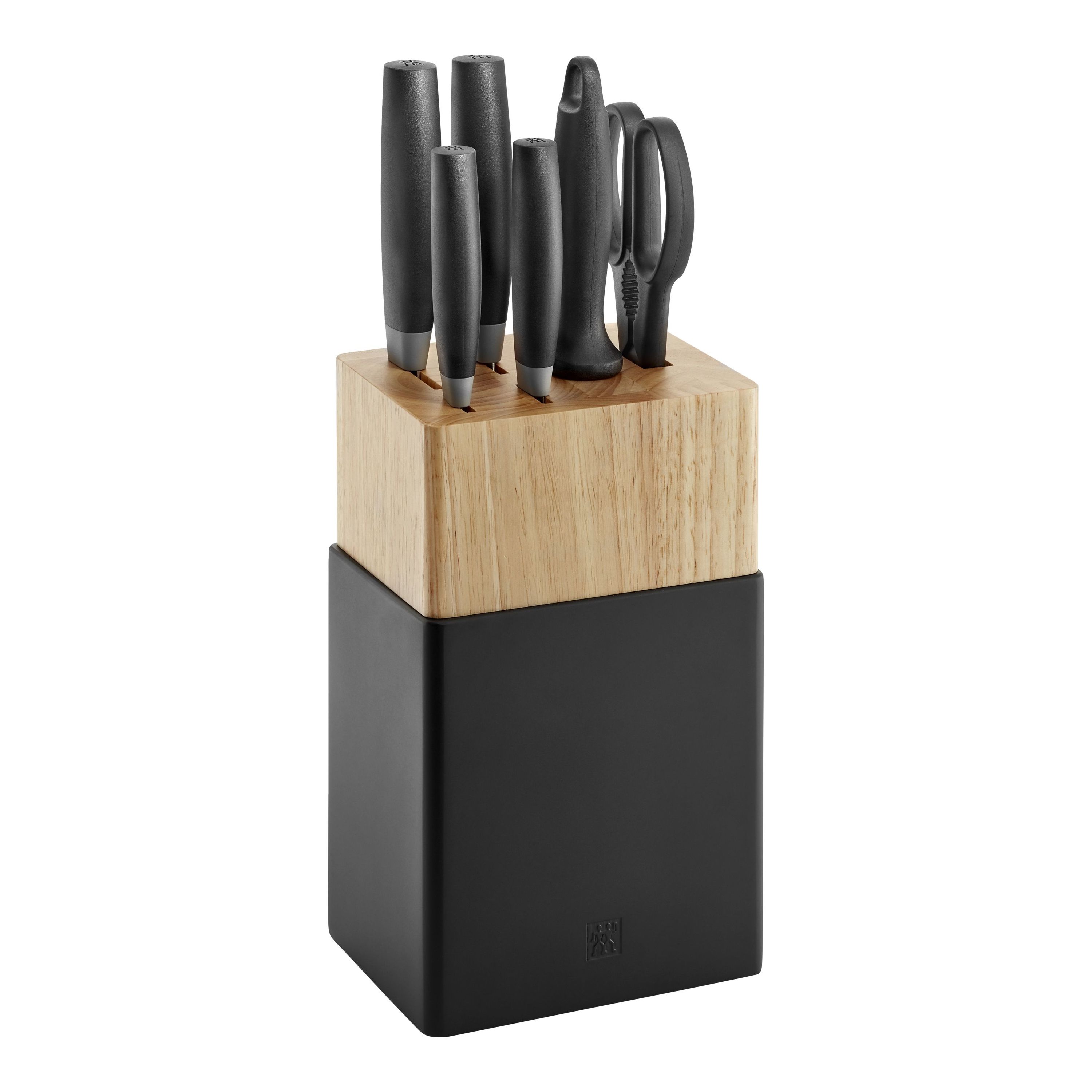 ZWILLING Now S Messerblockset 7-tlg, Schwarz