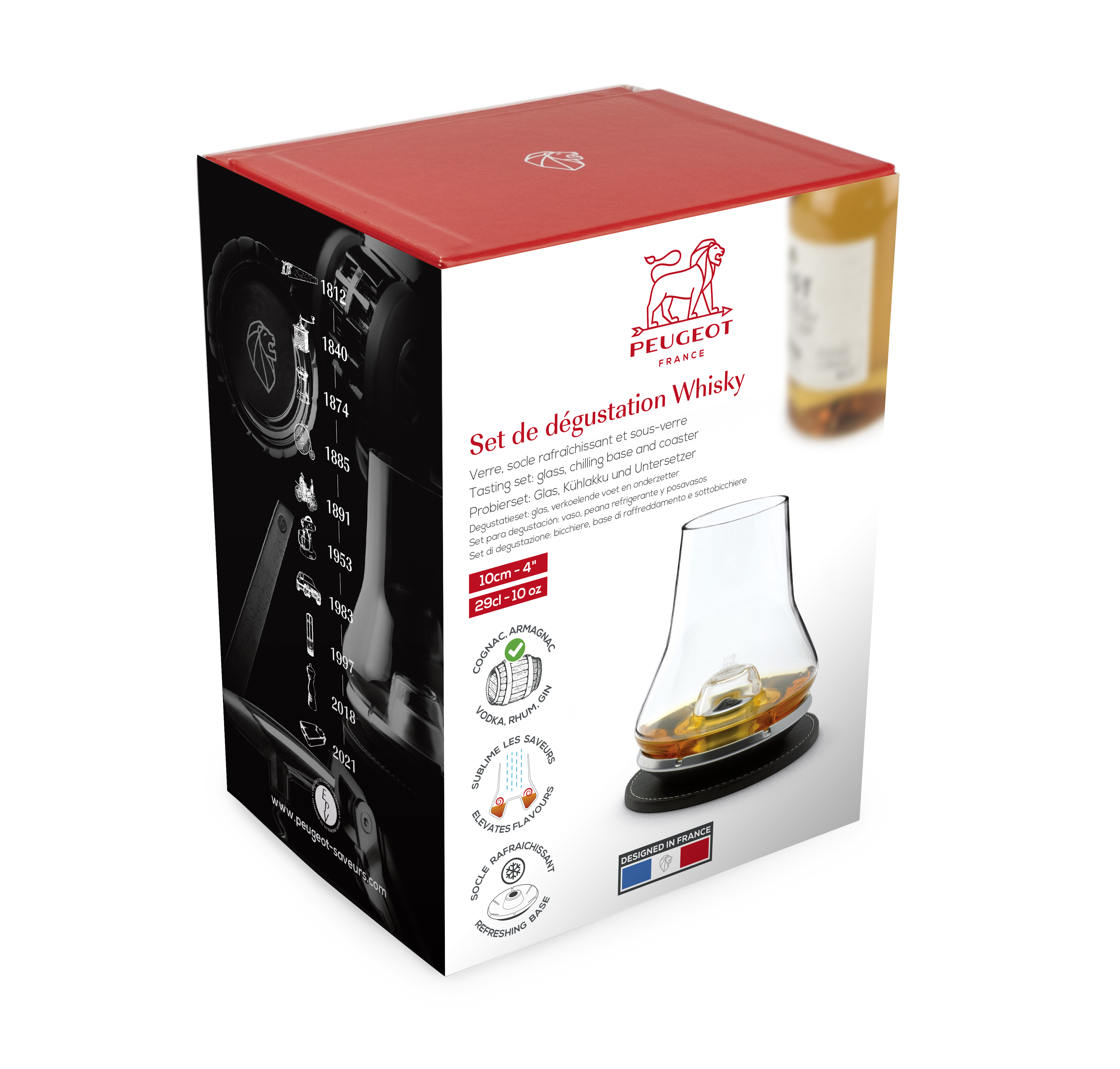 Peugeot WHISKY-DEGUSTATIONS-SET Verkostungsset Glas 38 cl,