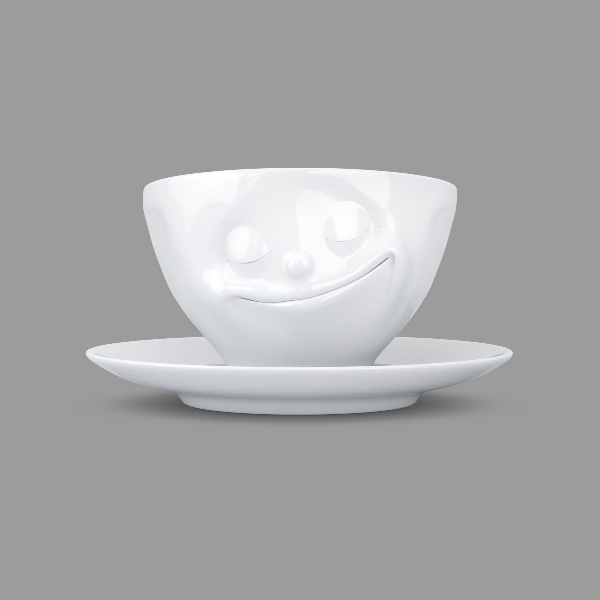 Tassen KaffeeTasse - glücklich weiß