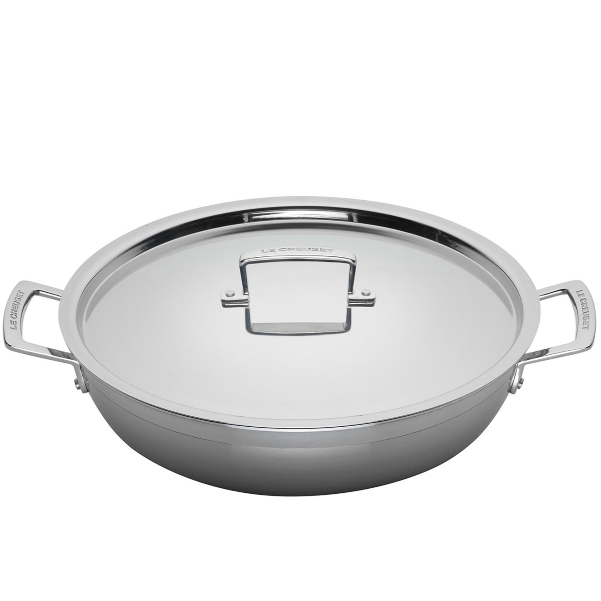 Le Creuset 3-ply Profipfanne mit Deckel antihaft 30 cm