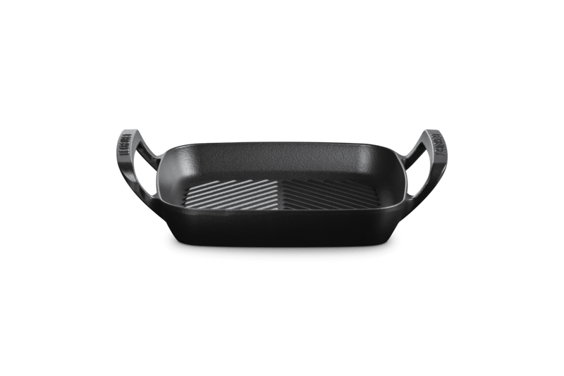 Le Creuset BBQ Outdoor Grillpfanne quadratisch26 cm Schwarz M