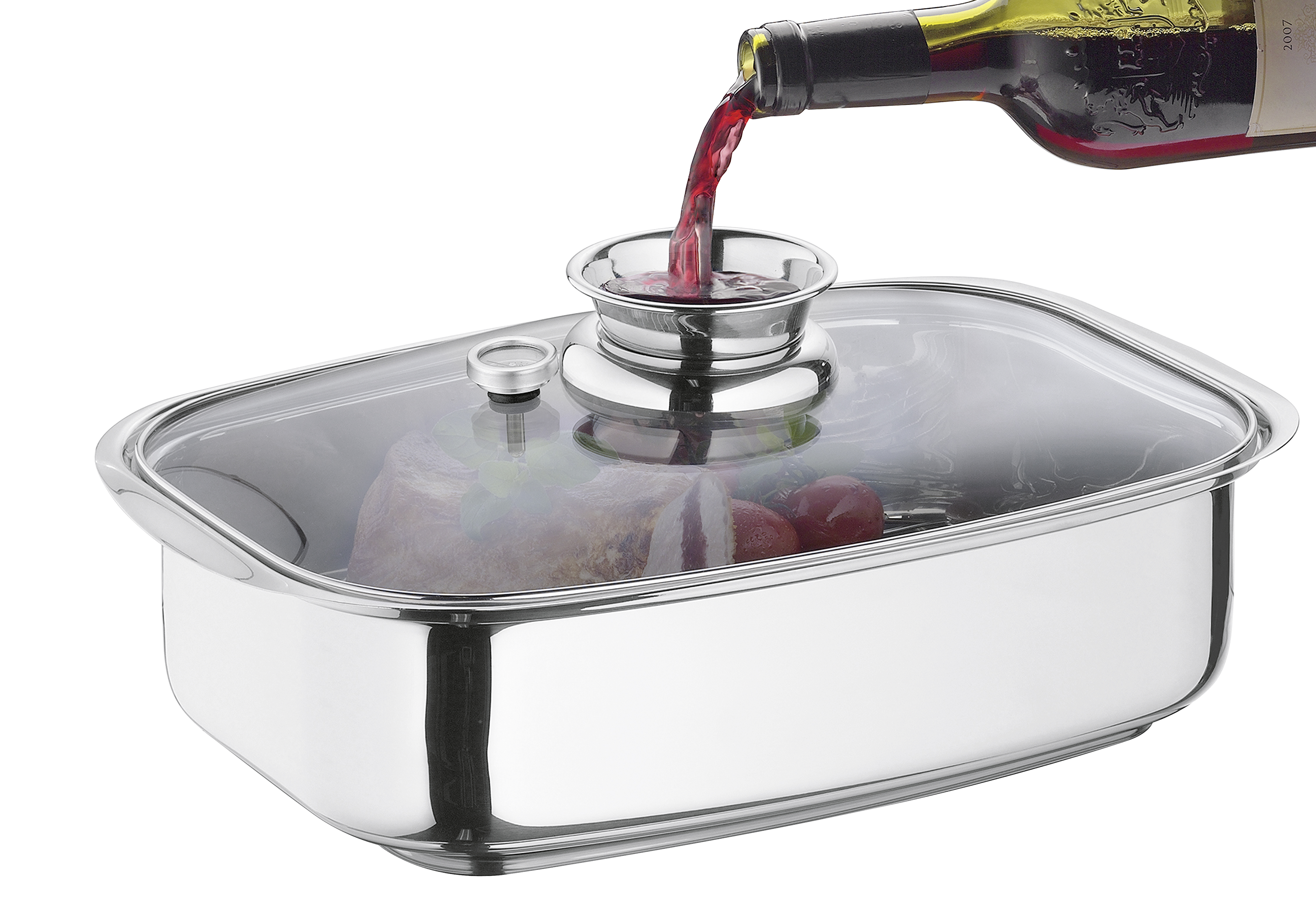 KÜCHENPROFI Aromabräter/ Dampfgarer COOK Edelstahl rechteckig 42,1x27,1x16,2cm