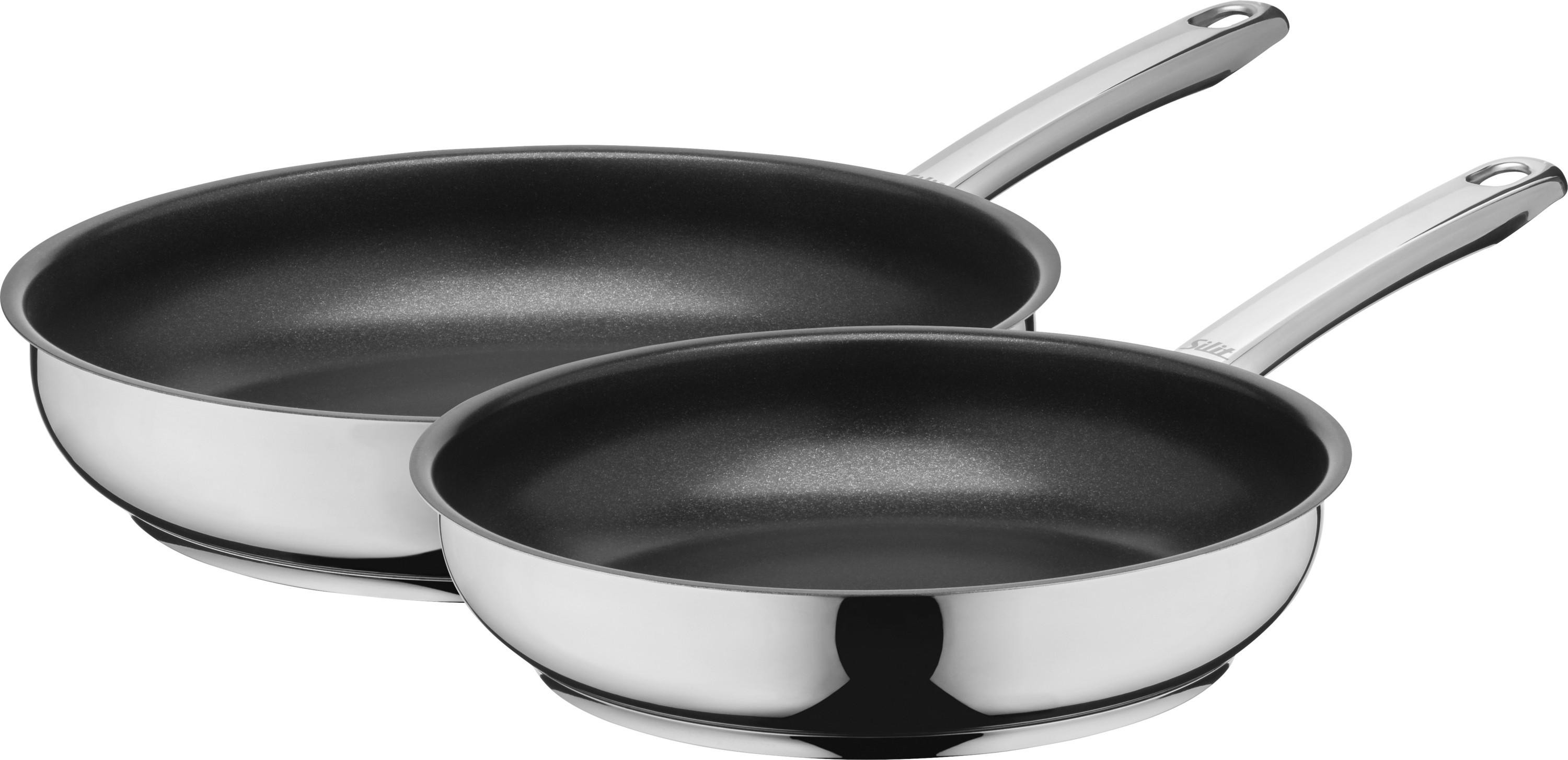 Silit Calabria Pfannen-Set, 24 & 28 cm edelstahl