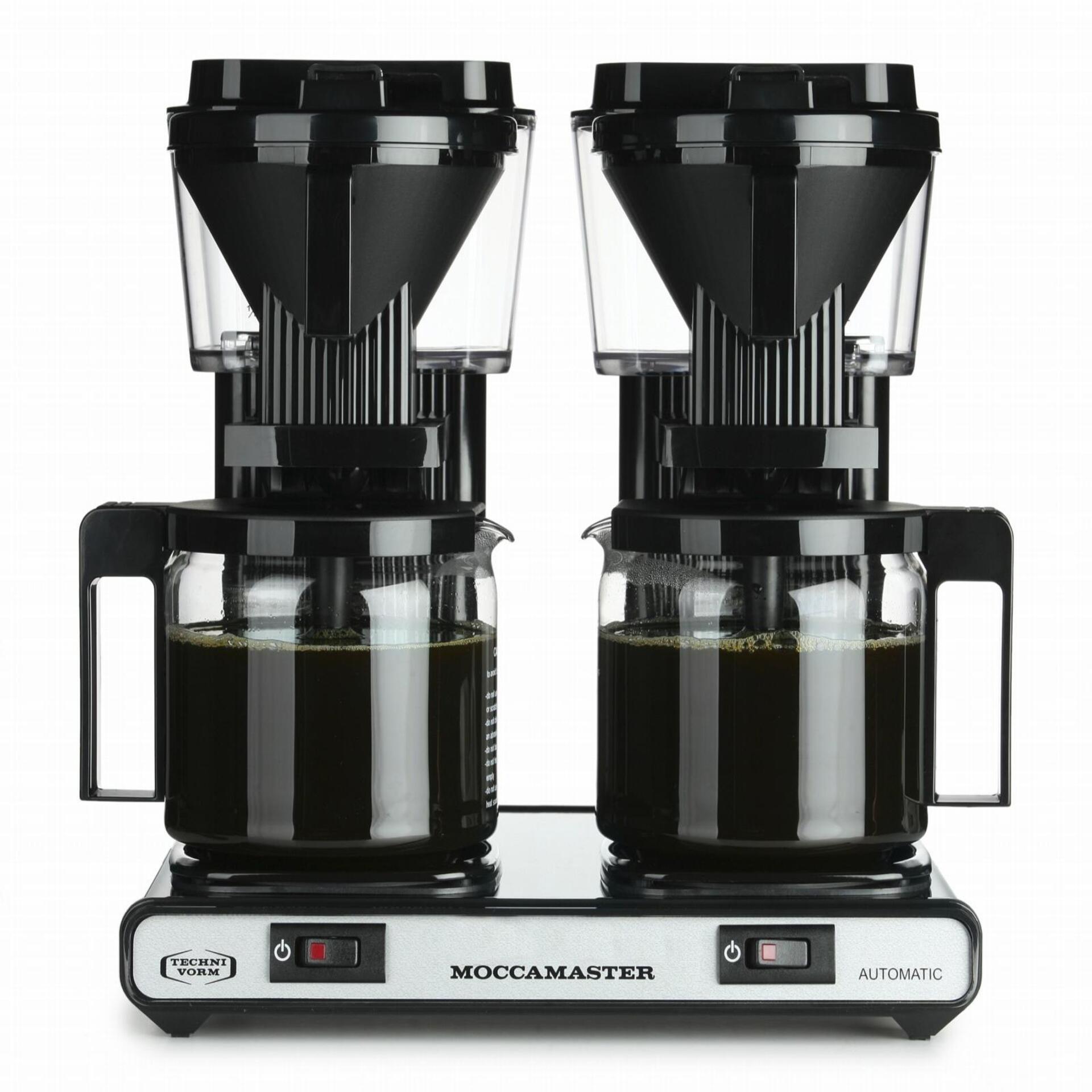 Moccamaster Doppelkaffeemaschine 100620221 Schwarz KBG744 Glas 