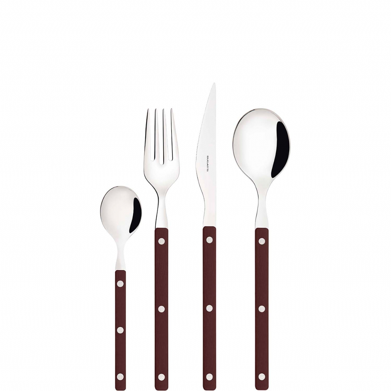 Bugatti Allegra Besteck Set 24 PCS SET Window Box Brown Braun