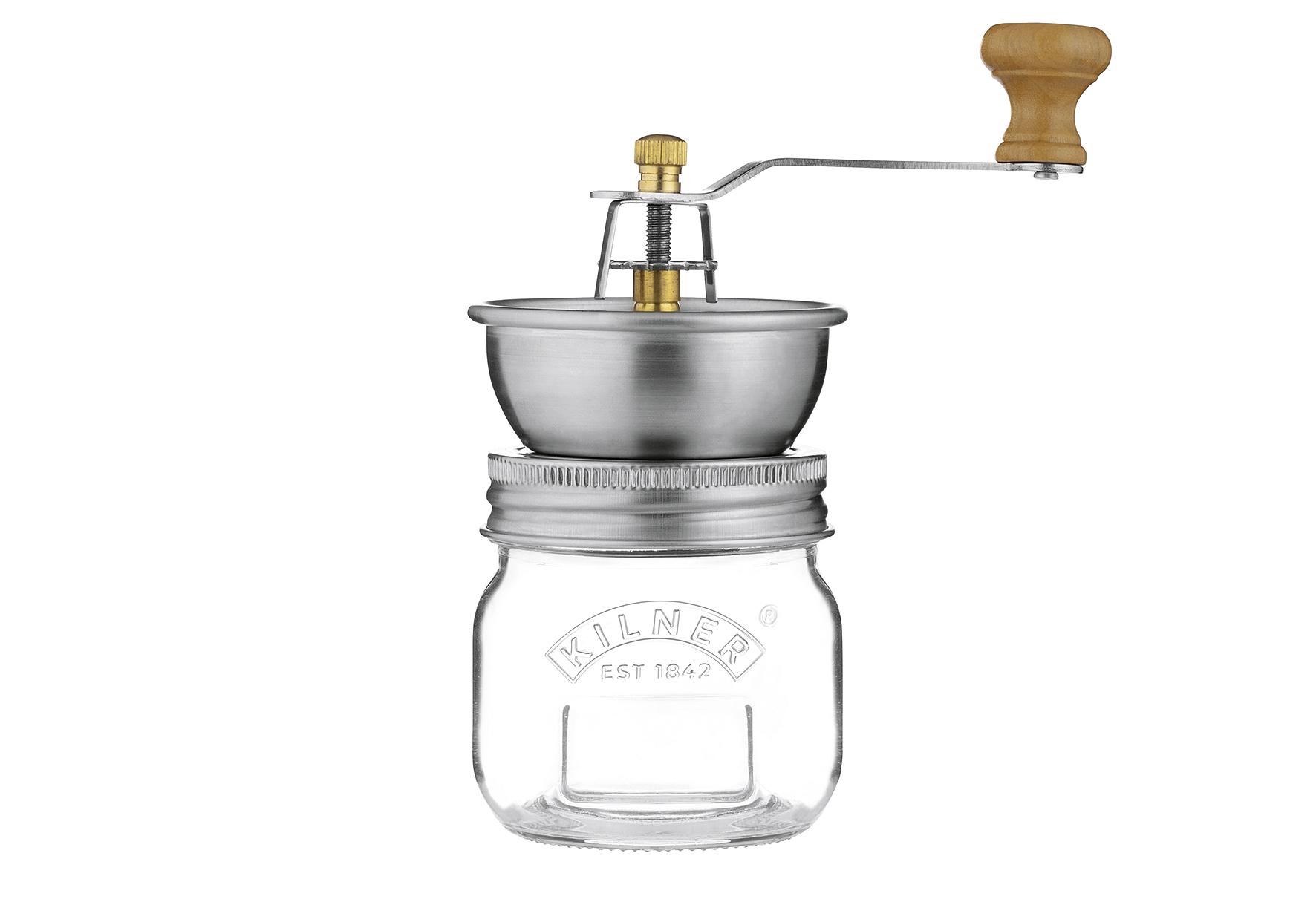 KILNER Gewürzmühle mit Glas, 250 ml transparent/ silber