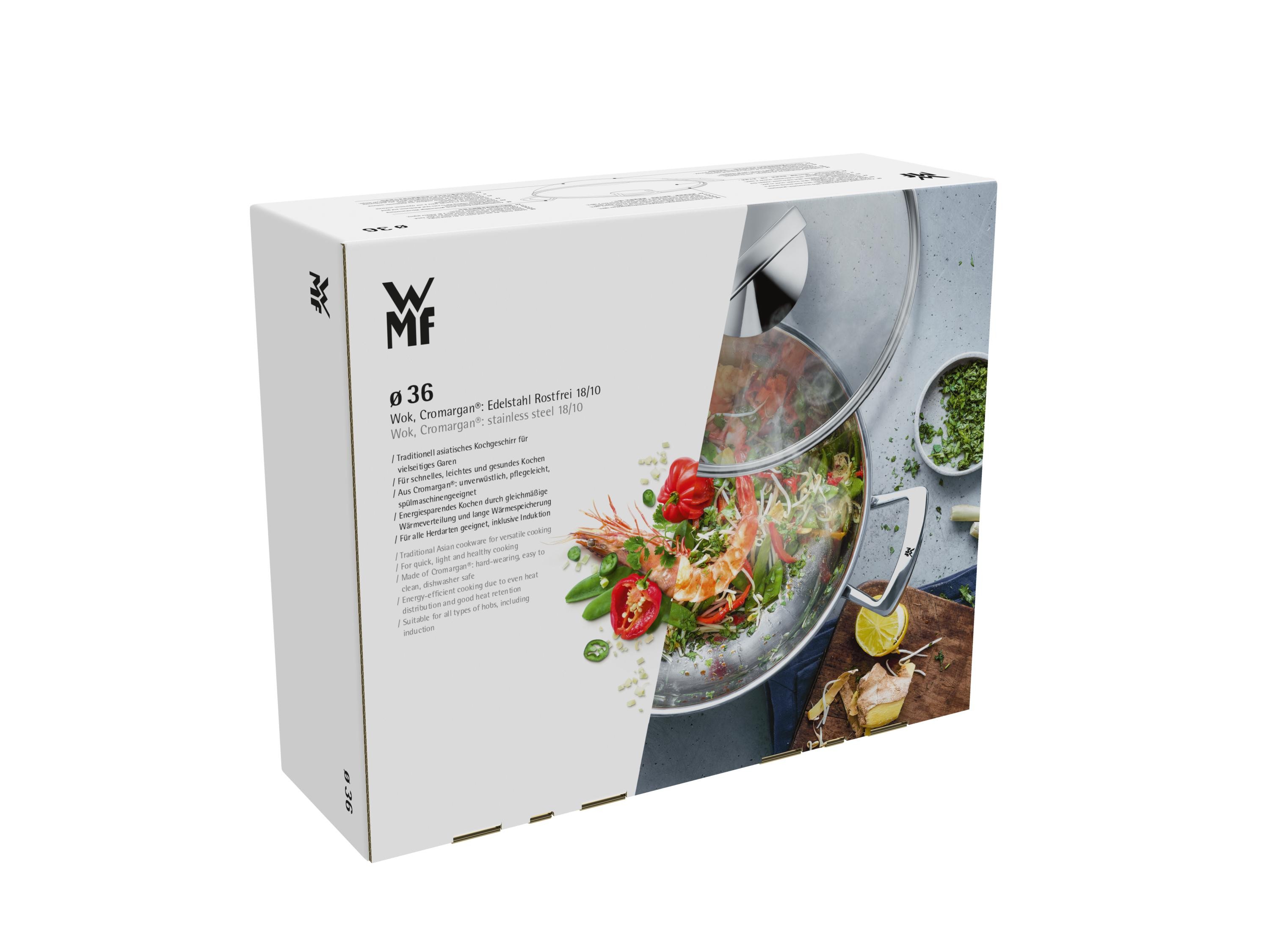 WMF Wok mit Glasdeckel, 36 cm