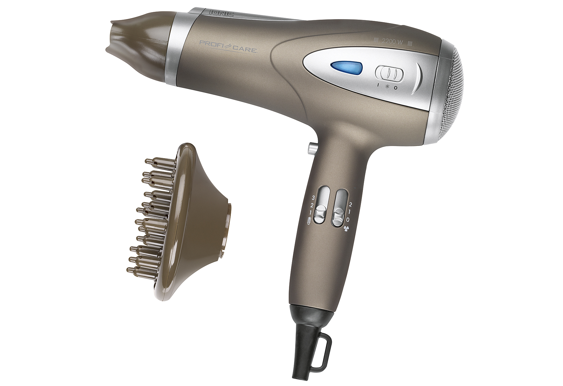 PROFICARE PC-HTD 3113 Haartrockner 2200W Ionic braun  PROFICARE PC-HTD 3113 Haartrockner 2200W Ionic braun