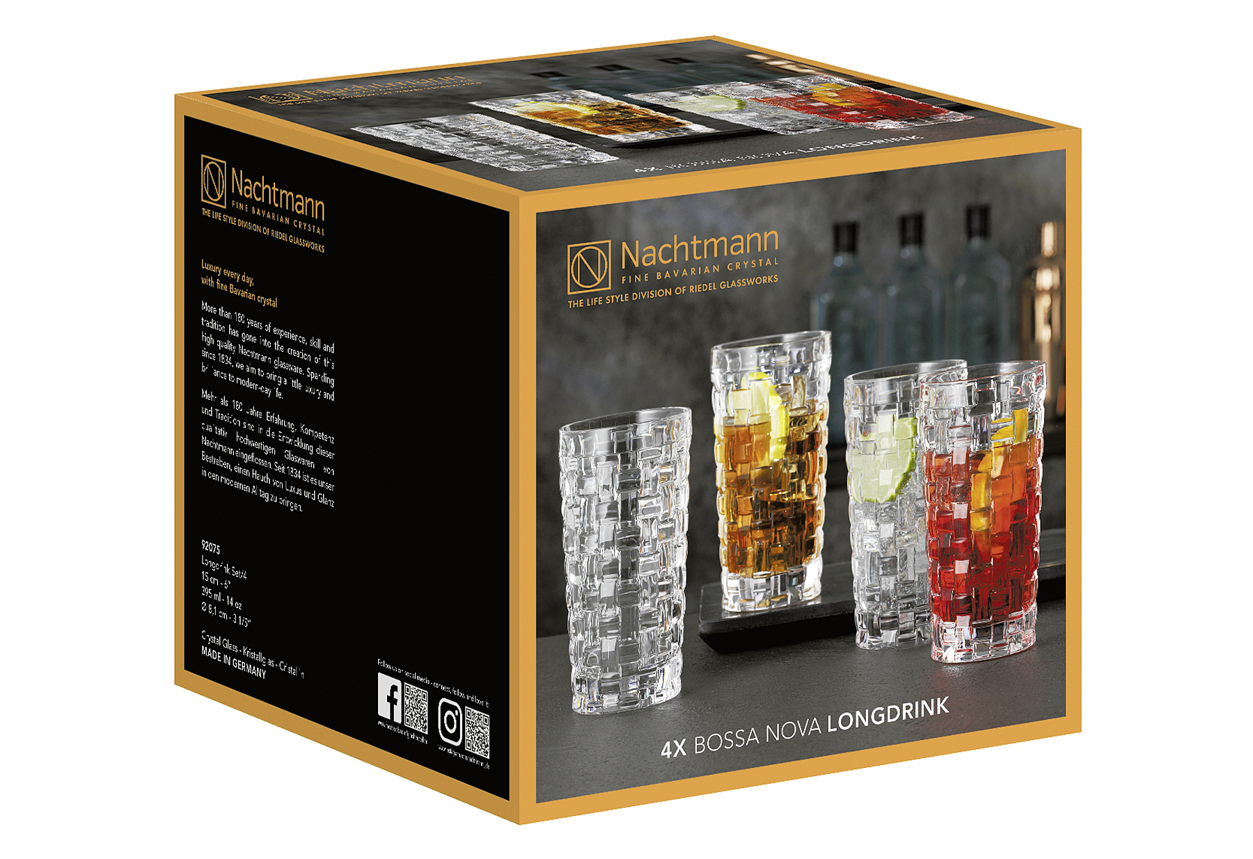NACHTMANN Longdrinkglas Bossa Nova 395ml 4er Set NACHTMANN Longdrinkglas Bossa Nova 395ml 4er Set