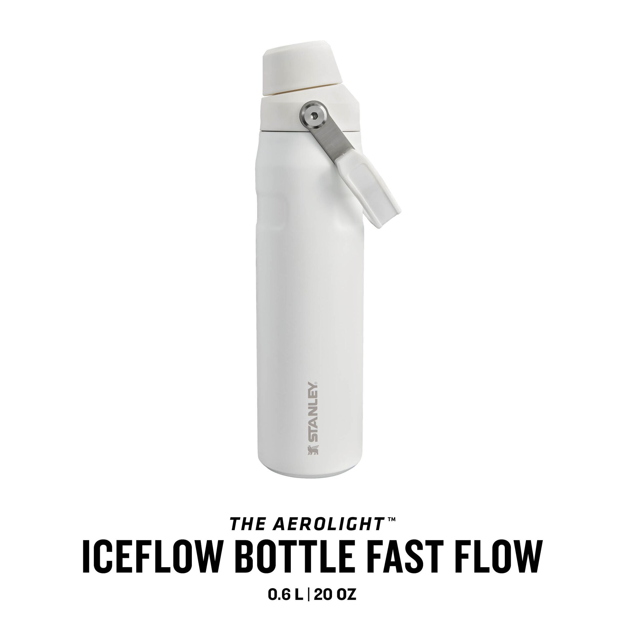 Stanley Isolierflasche The Aerolight Iceflow Bottle Fast Flow 0,6l Frost