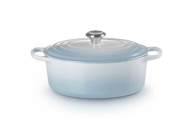 Le Creuset Bräter oval Signature 29 cm Coastal Blue