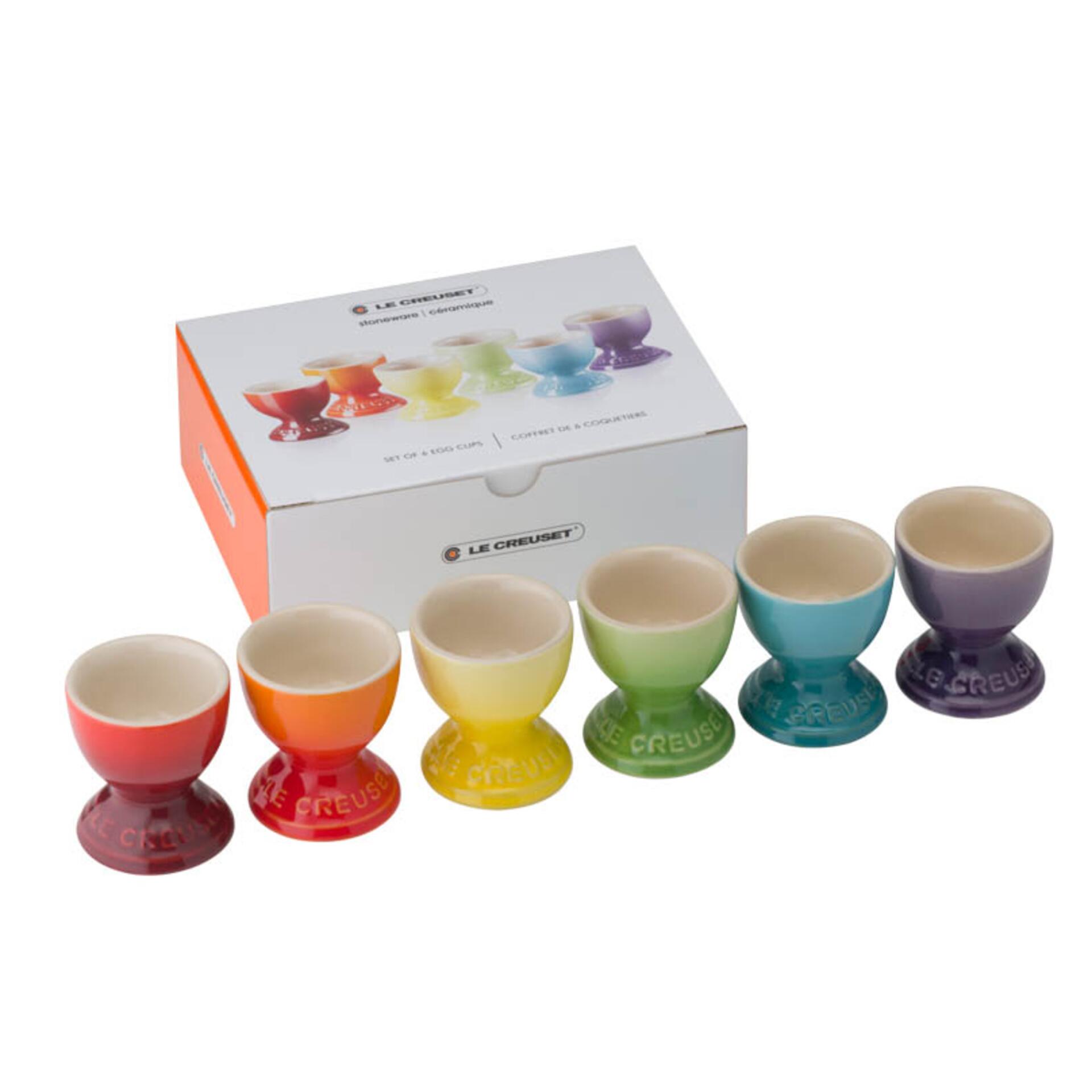 Le Creuset Eierbecher 6er-Set Regenbogen Le Creuset Eierbecher 6er-Set Regenbogen