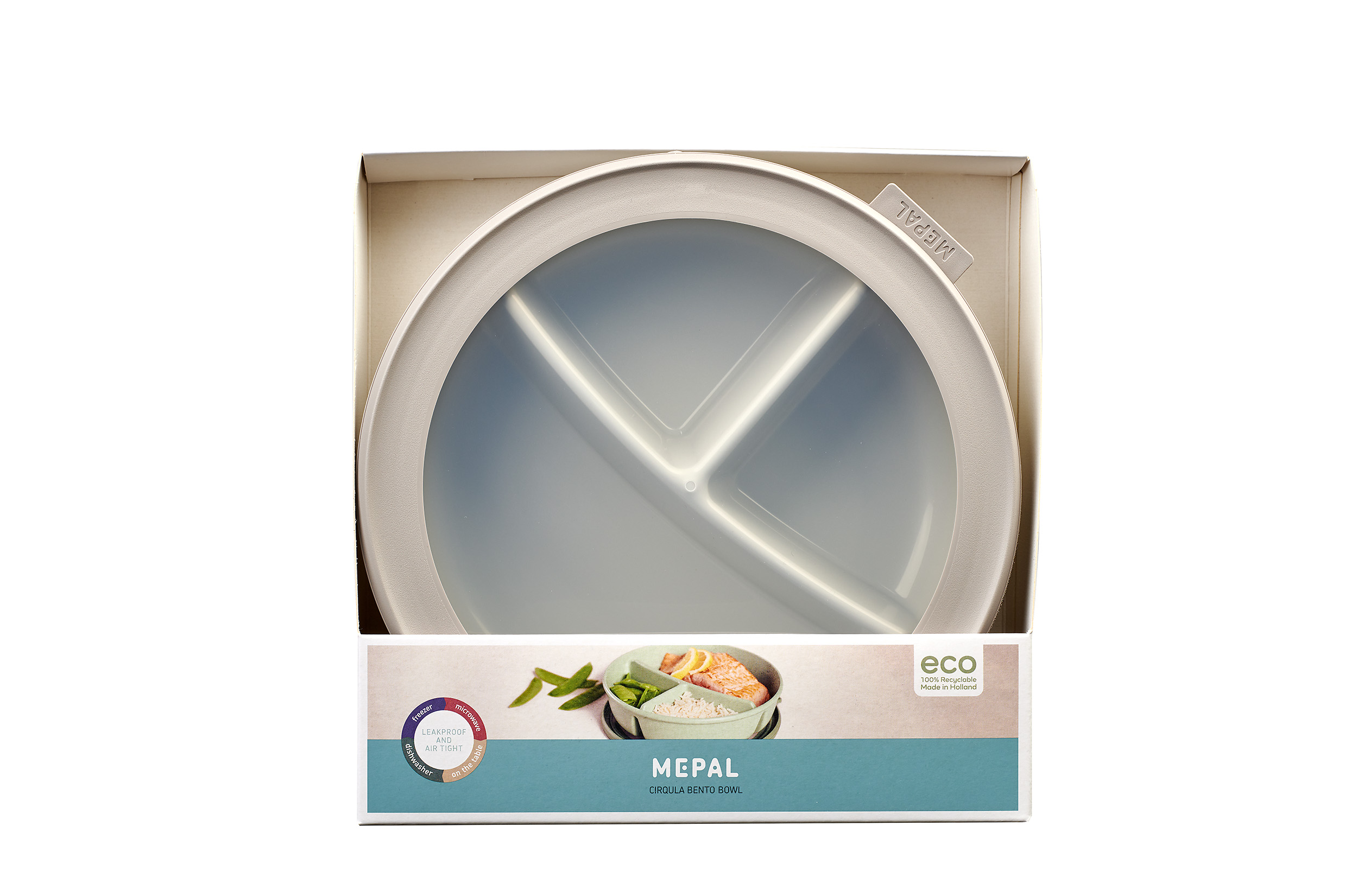 Mepal bento bowl cirqula rund - nordic white