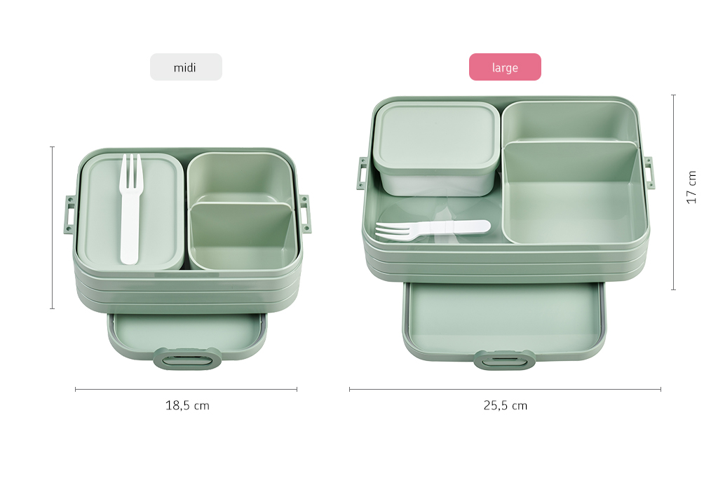 Mepal bento lunchbox take a break large - nordic sage