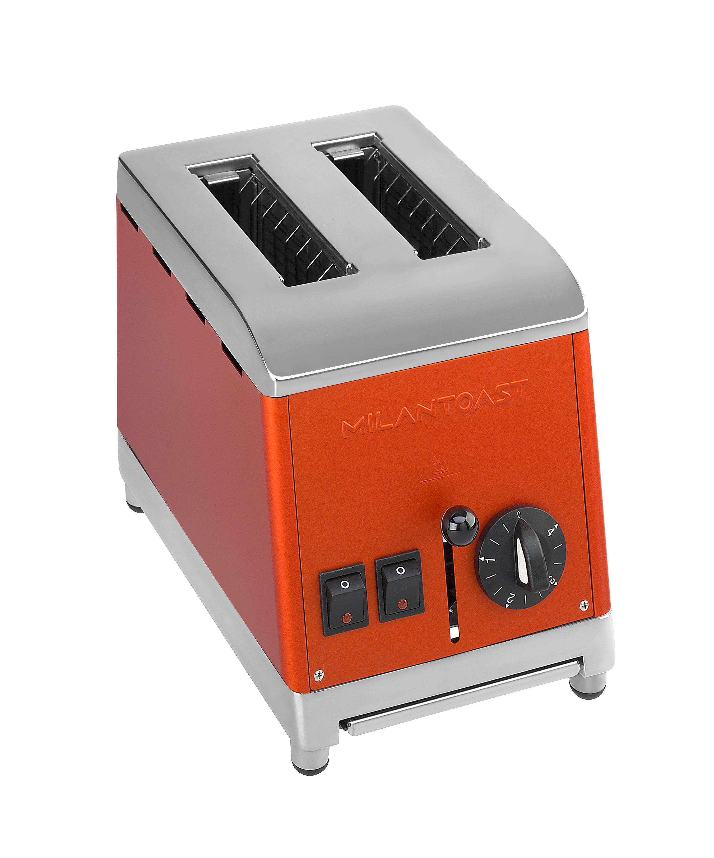 Milantoast 2-Schlitz-Toaster orange