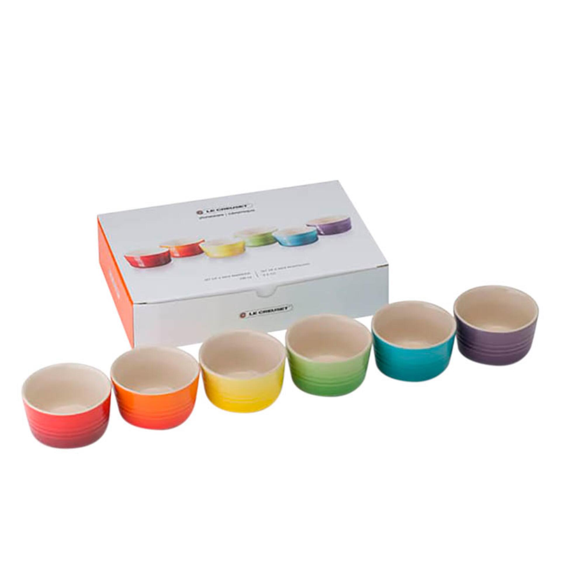Le Creuset Mini Förmchen 6er-Set Regenbogen Le Creuset Mini Förmchen 6er-Set Regenbogen