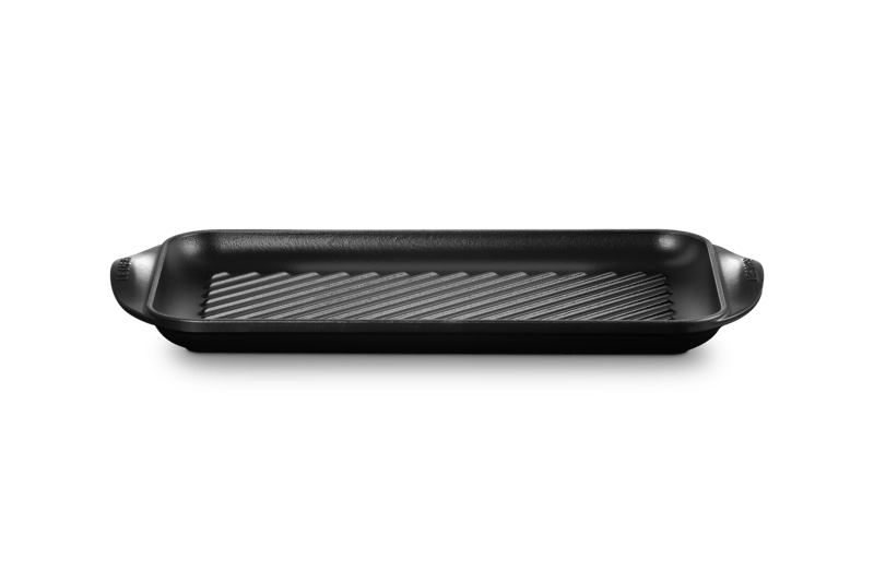 Le Creuset Extra großer Grill mit Rillen 40 cm Schwarz