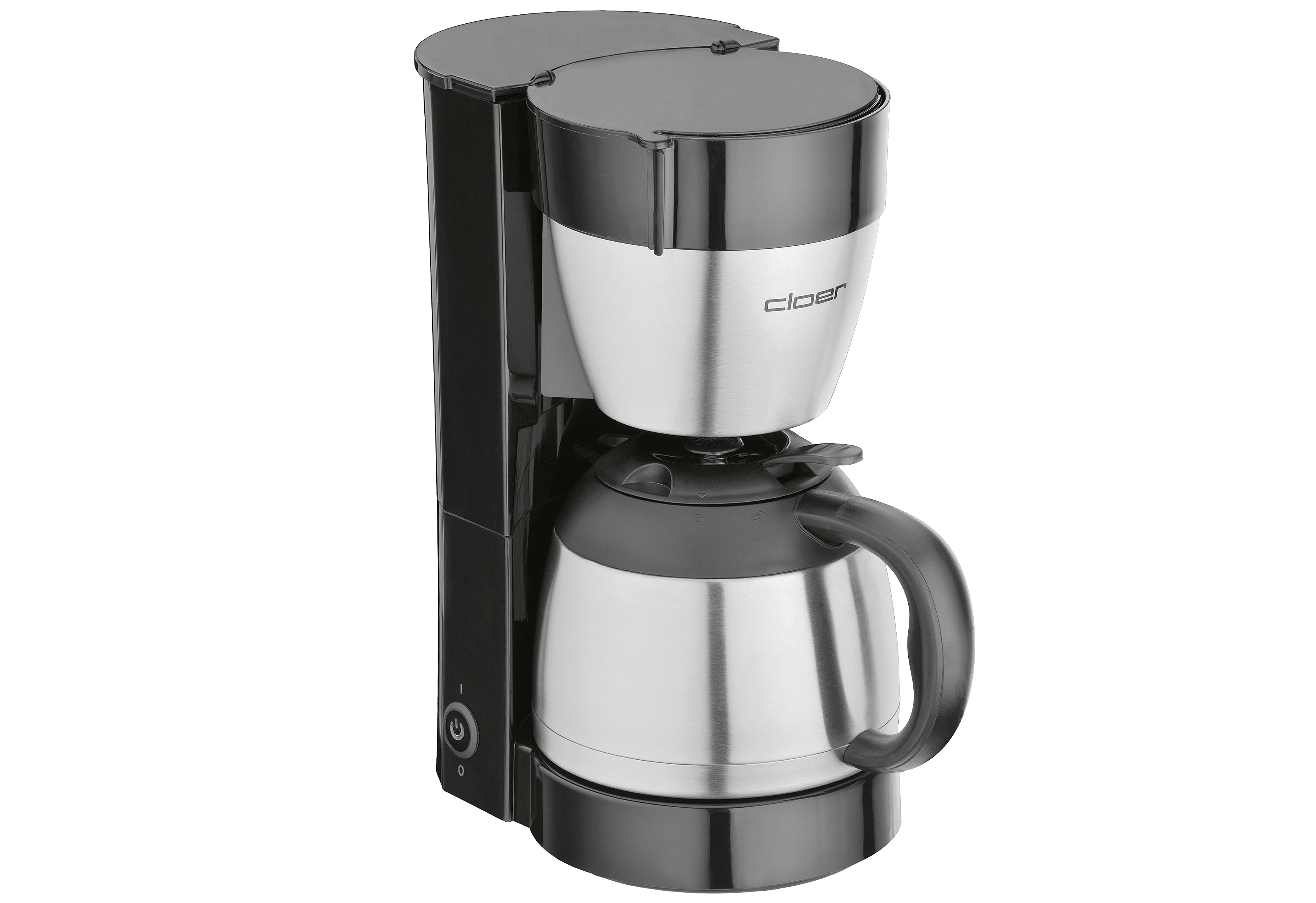 CLOER Kaffeeautomat 5009 8 Tassen 800Watt mit Edelstahlkanne schwarz