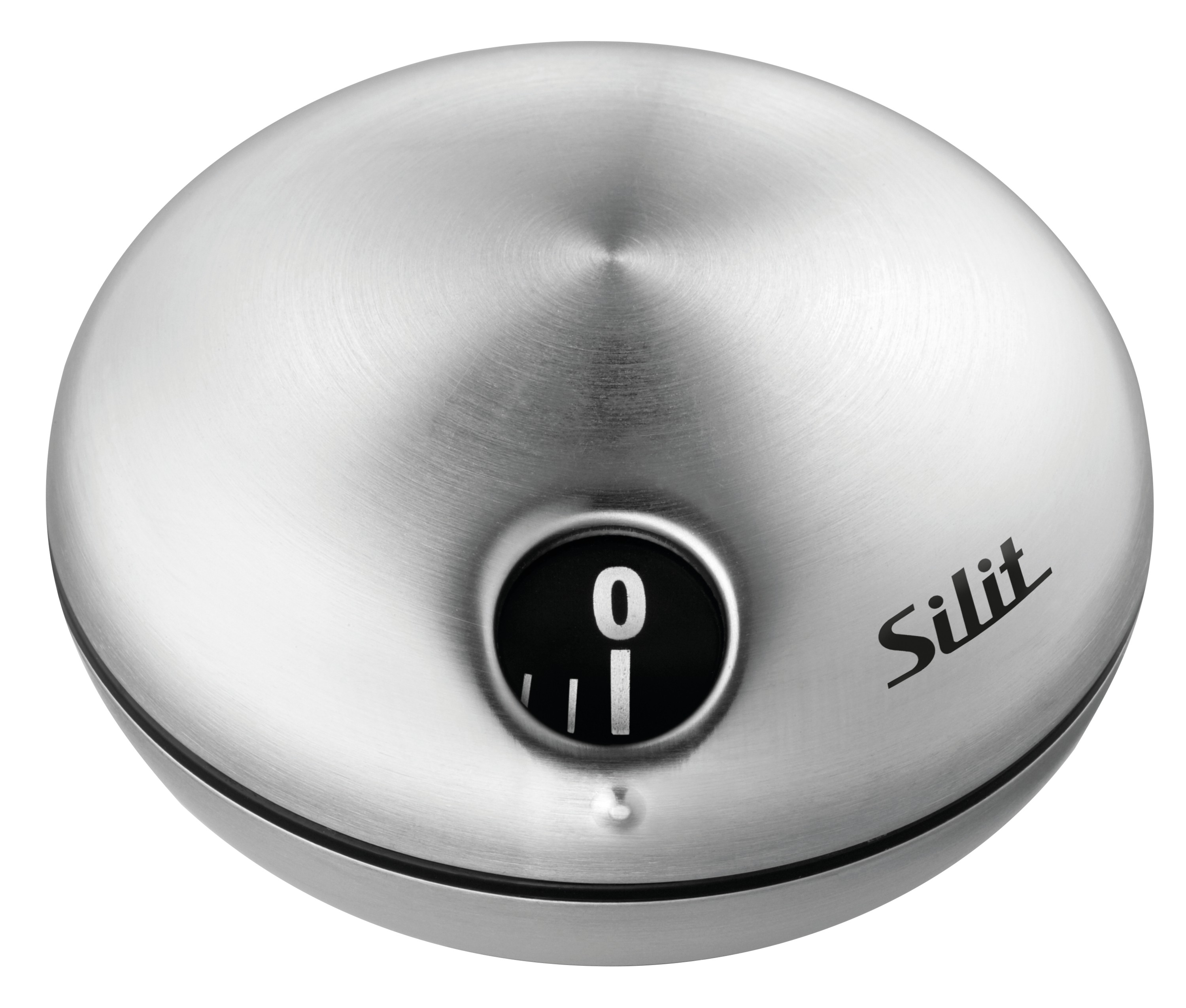 Silit Puk Kurzzeitmesser, magnetisch Gebürsteter Edelstahl