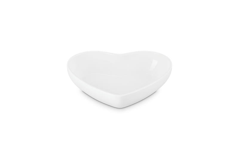 Le Creuset Schüssel Herzform 650 ml White