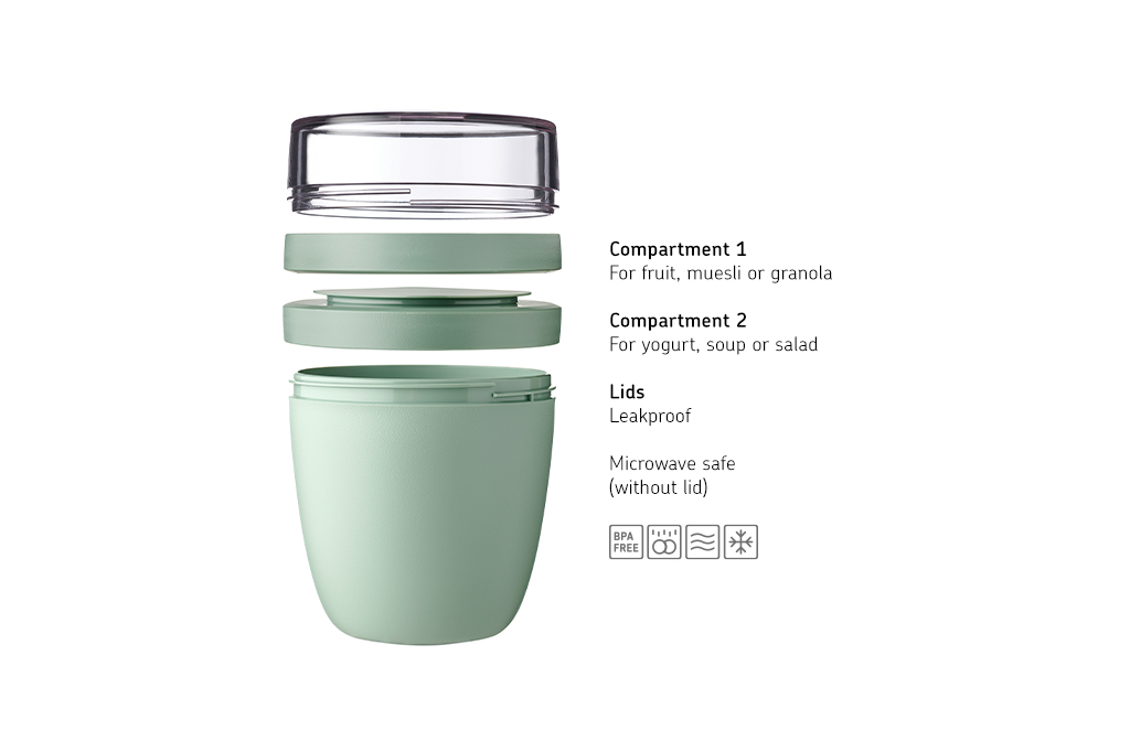 Mepal lunchpot ellipse mini - nordic sage