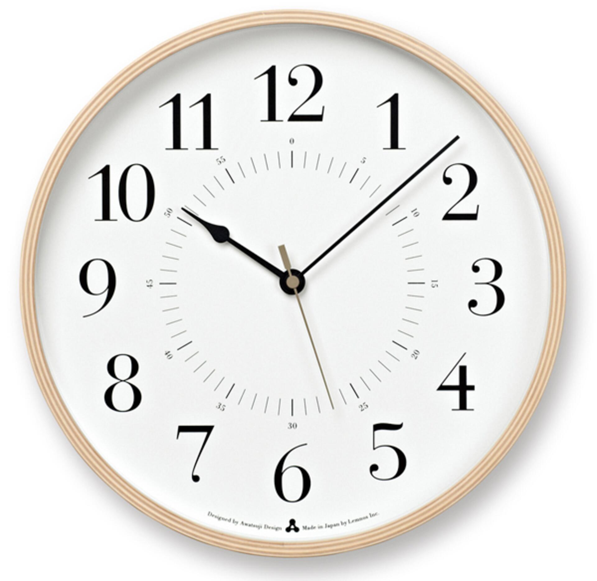 Lemnos Awa Wanduhr Toki Designuhr Weiß Lemnos Awa Wanduhr Toki Designuhr Weiß