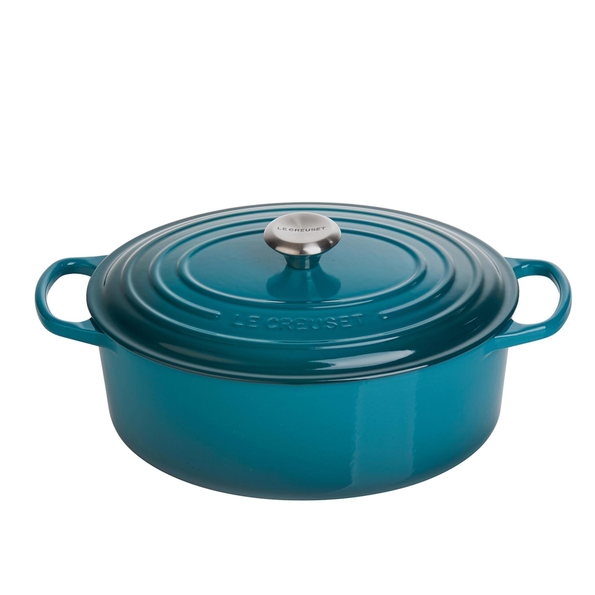 Le Creuset Bräter Signature 31 cm oval Deep Teal 6,3 L Le Creuset Bräter Signature 31 cm oval Deep Teal 6,3 L