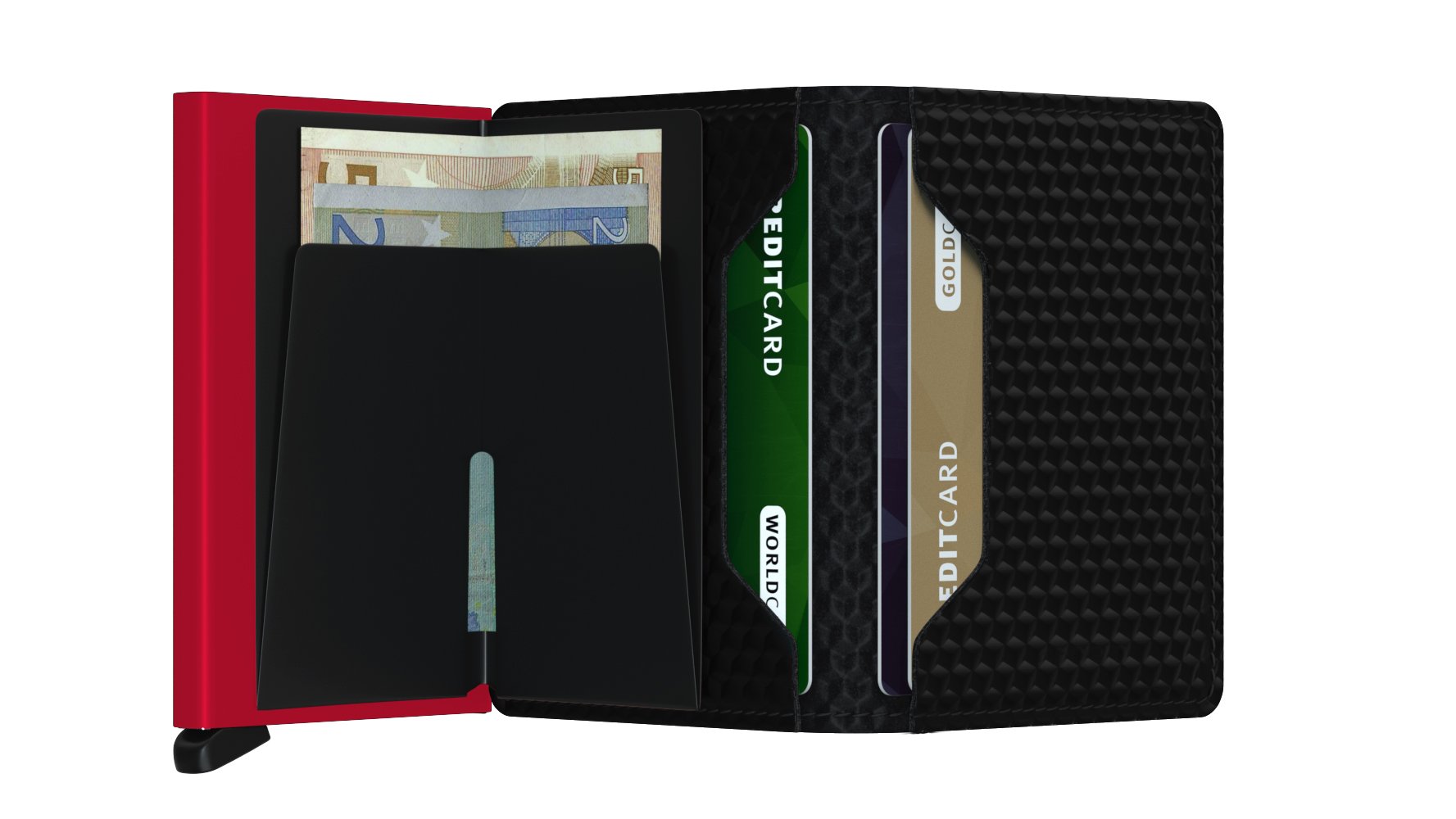 Secrid Slimwallet Cubic Black-Red