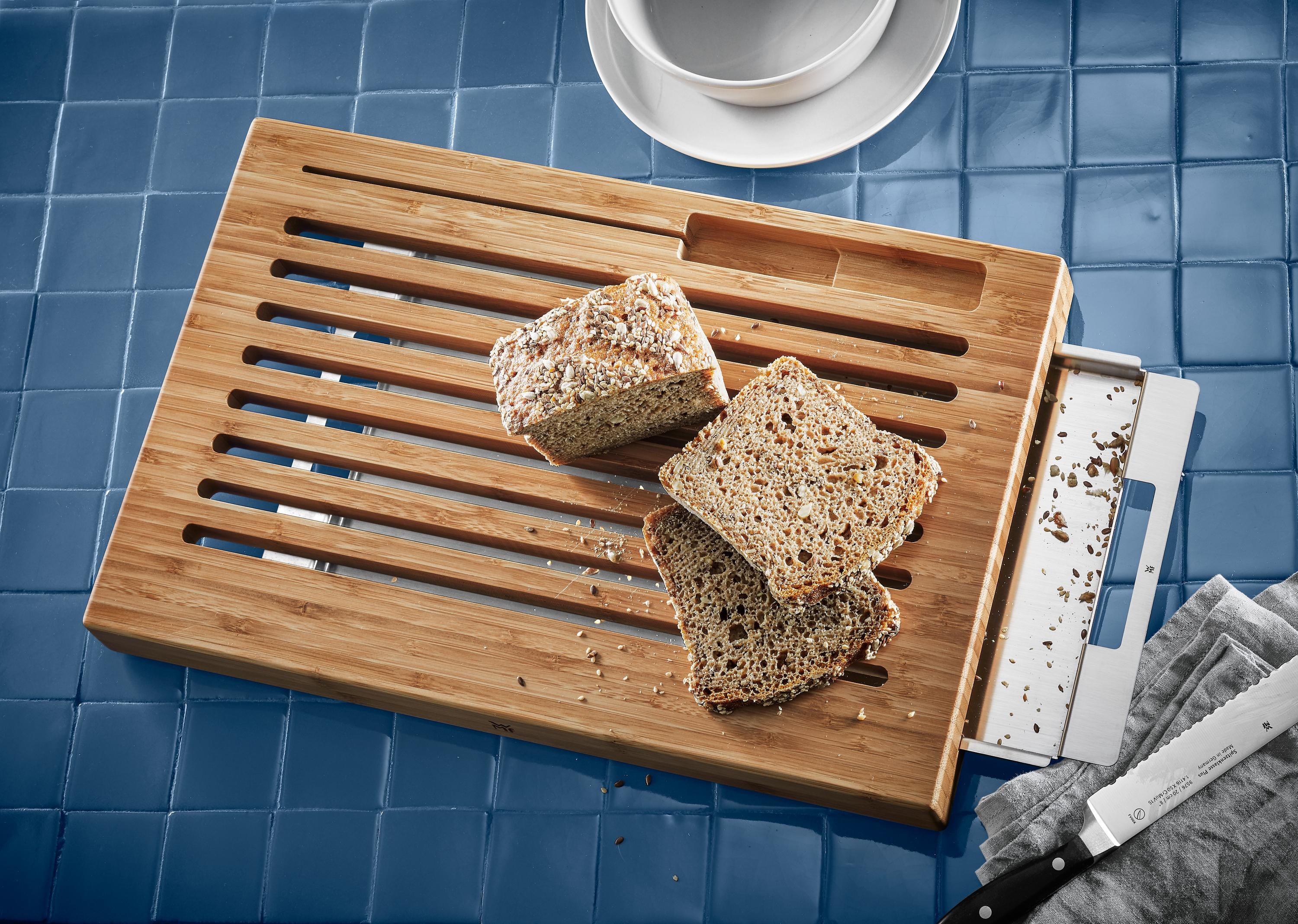 WMF Smart Storage Brotschneidebrett mit Auffangschale Schneidebrett, 44 x