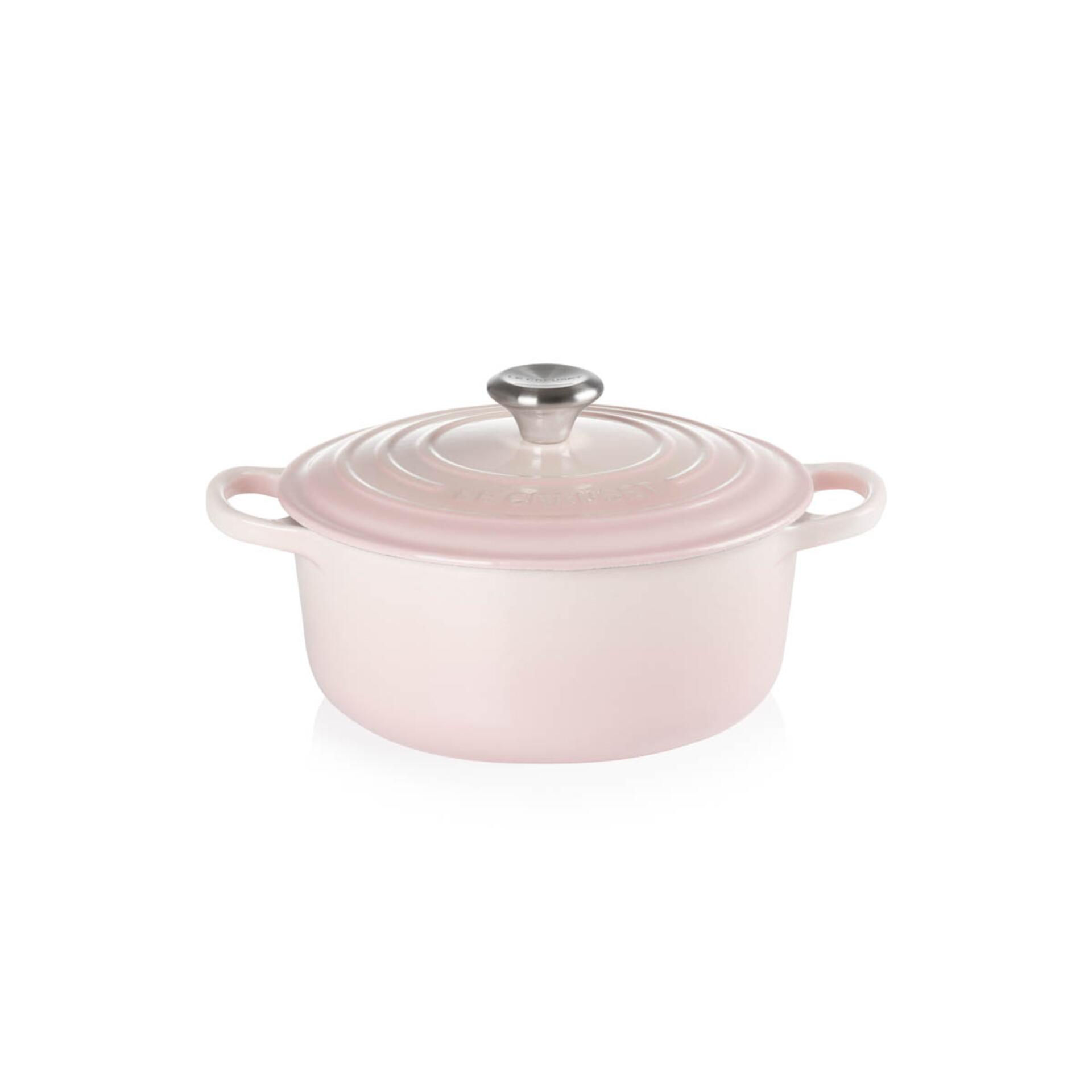Le Creuset Bräter Signature 24 cm Shell Pink rund Le Creuset Bräter Signature 24 cm Shell Pink rund