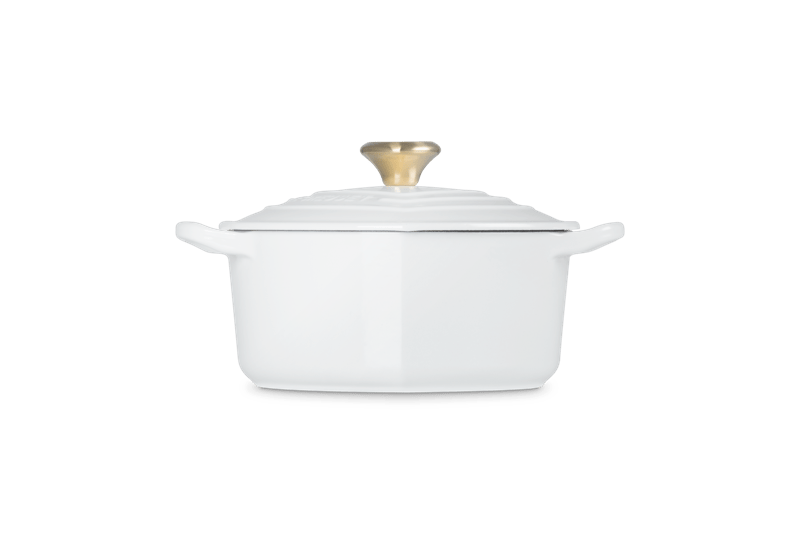 Le Creuset Herzbräter mit Herzknauf 20 cm White