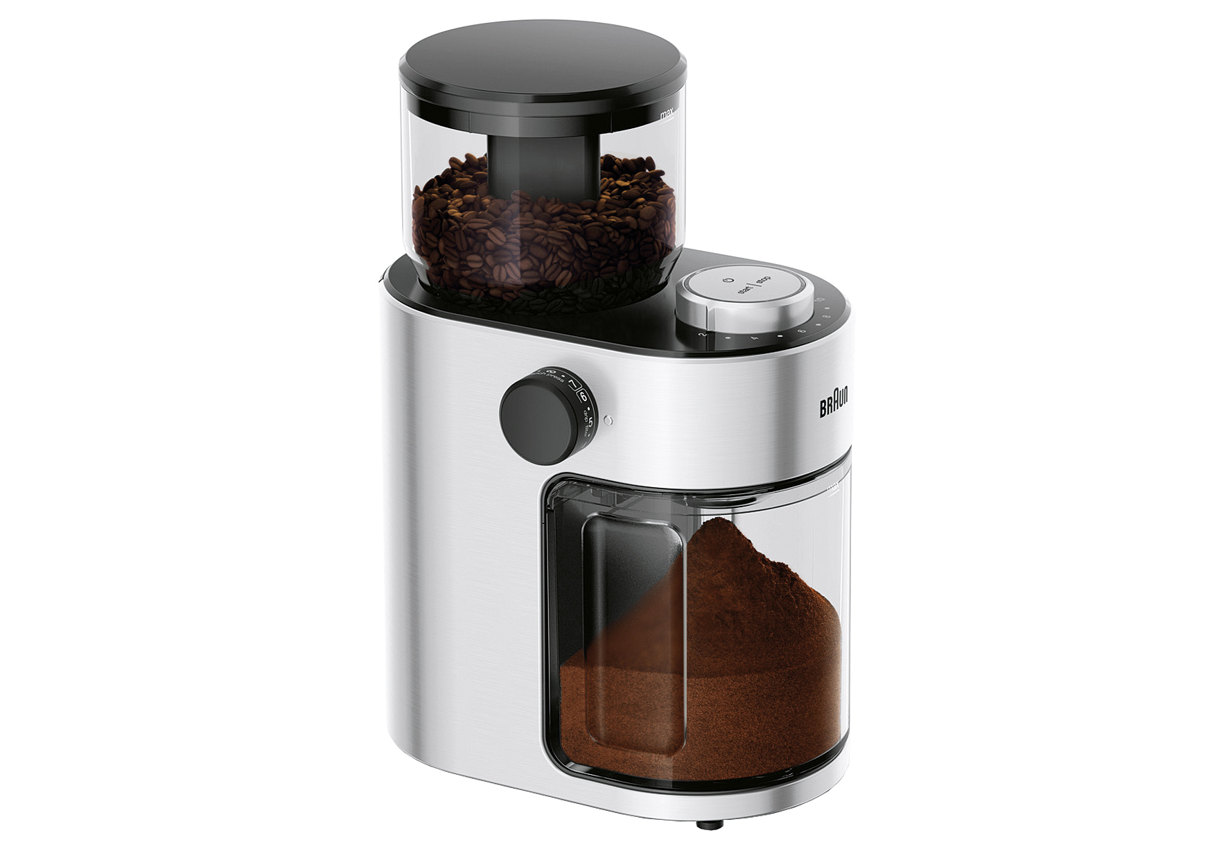 BRAUN KG7070 Kaffeemühle Bohnenbehälter (220g) 110W Edelstahl
