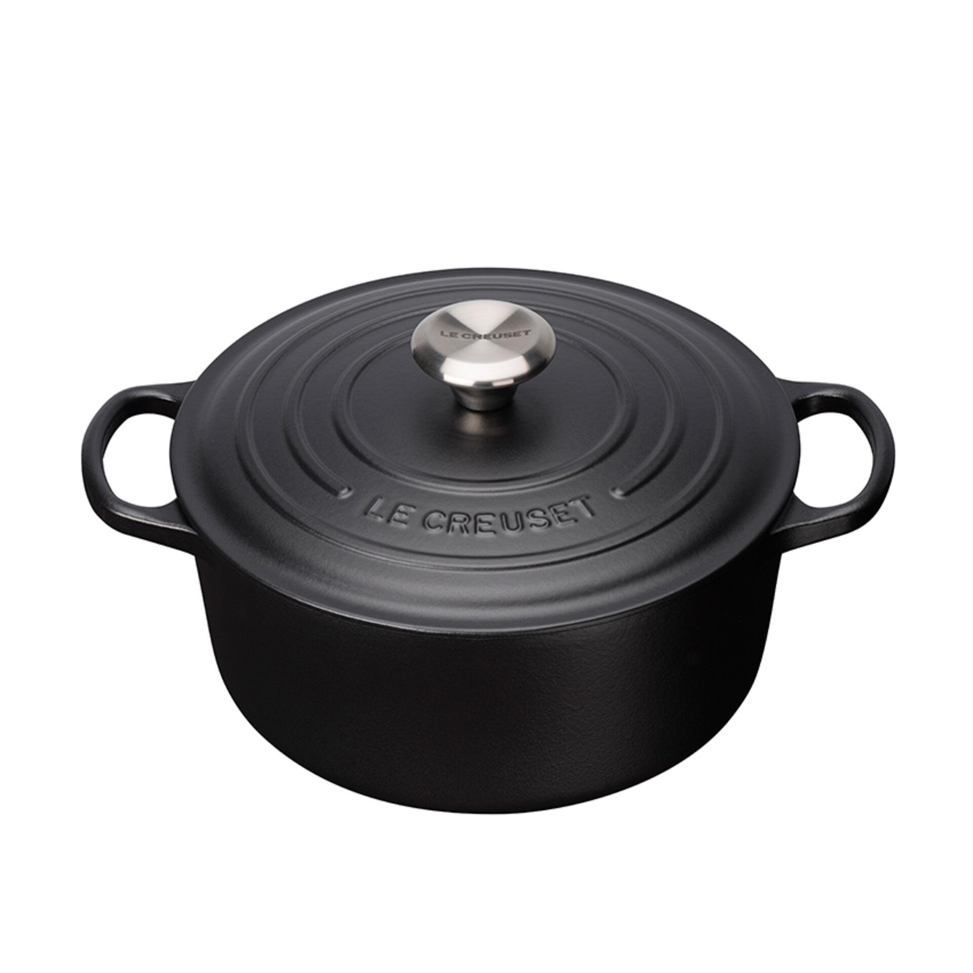 Le Creuset Bräter Signature 24 cm schwarz 4,2 L rund Le Creuset Bräter Signature 24 cm schwarz 4,2 L rund