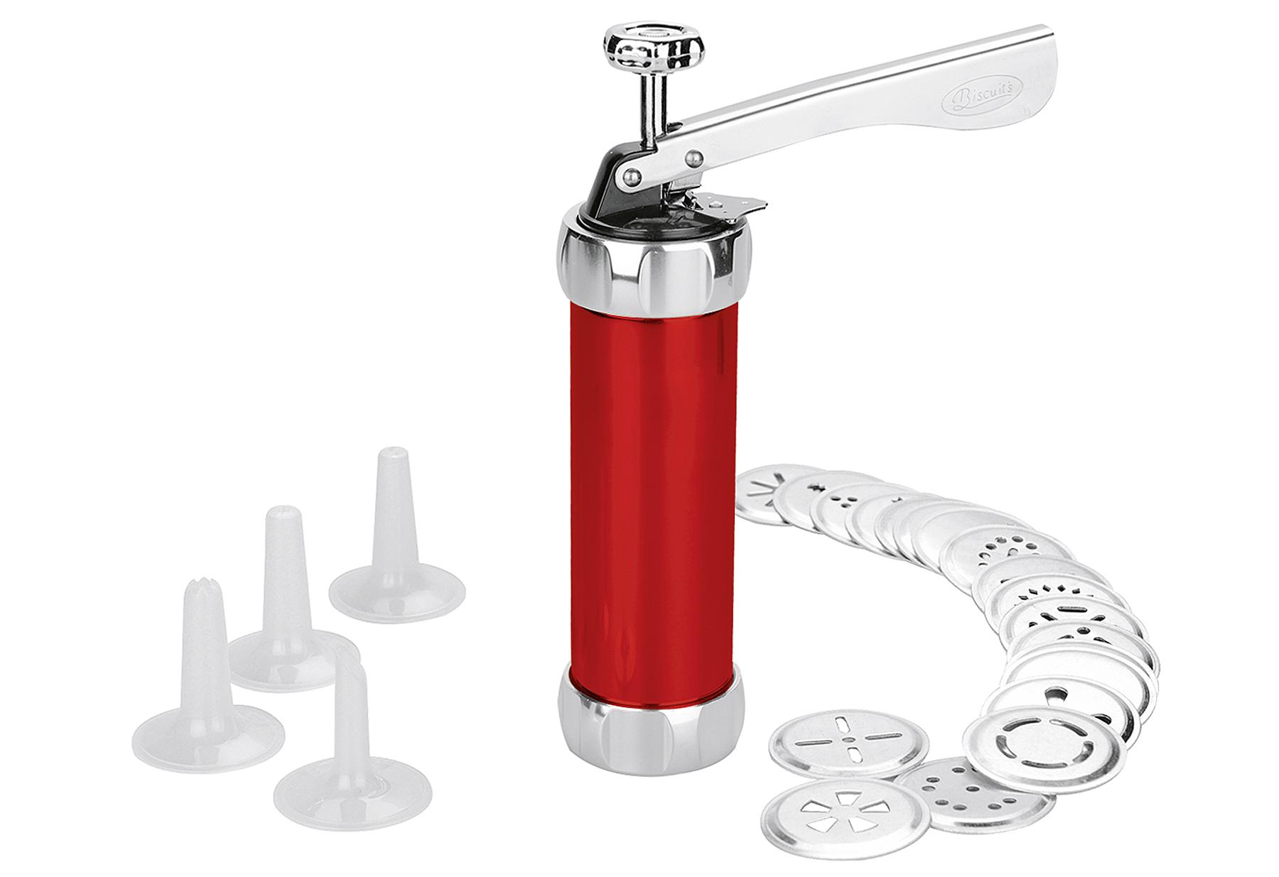 GSD Metall-Gebäckpresse Rot