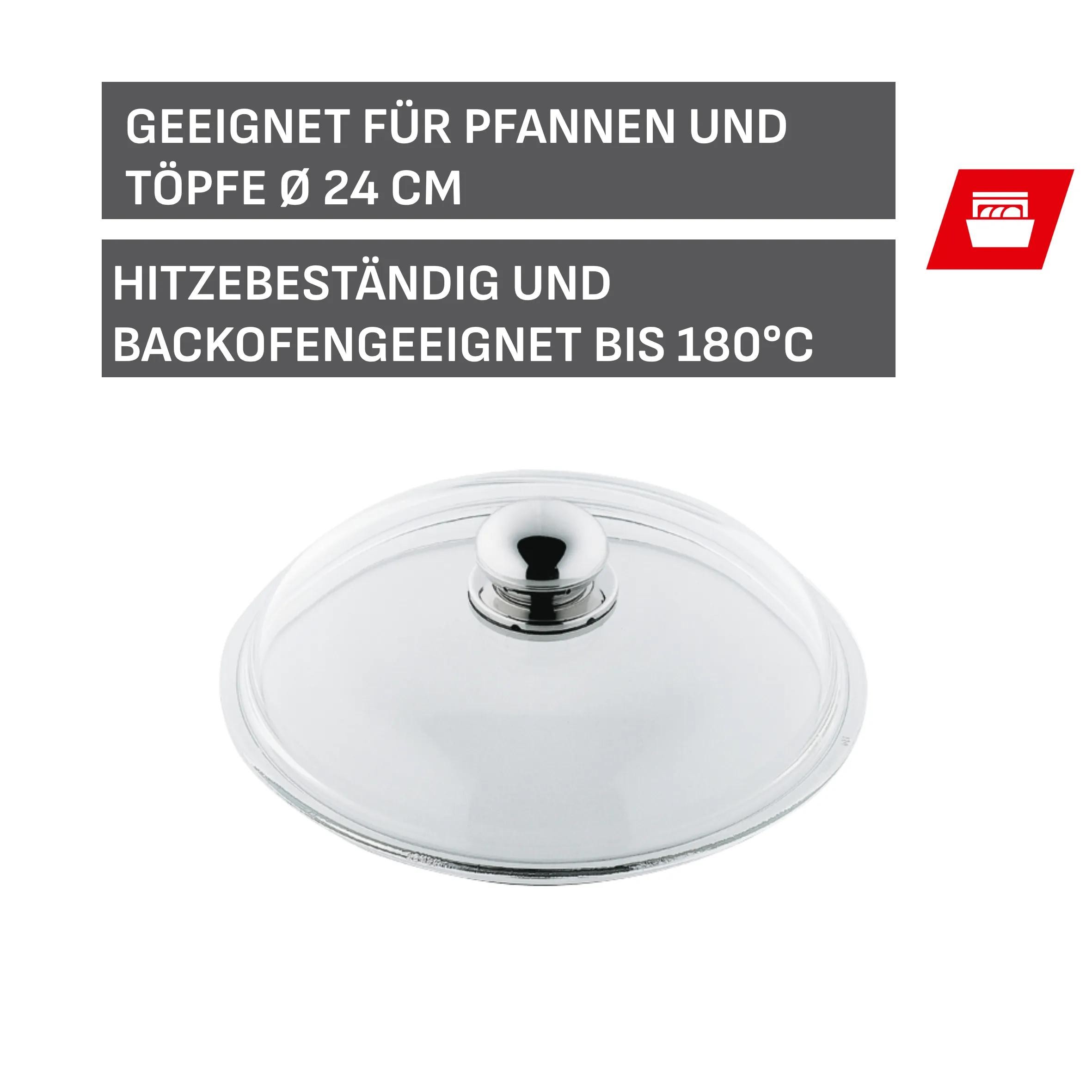 Silit Glasdeckel 24cm mit Metallkna