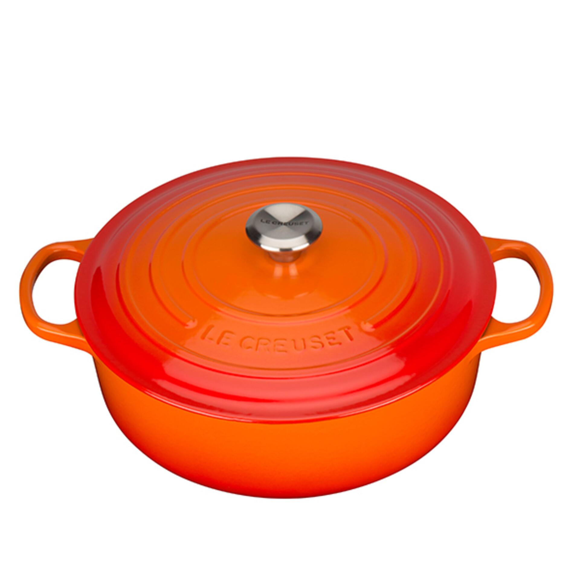 Le Creuset Gourmet-Bräter Signature 30 cm rund Ofenrot 3,5 L