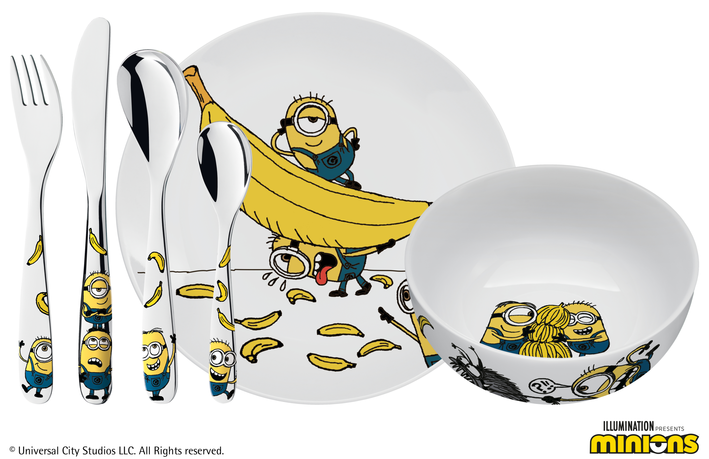 WMF Kinderbesteck-Set Minions®, 6-teilig