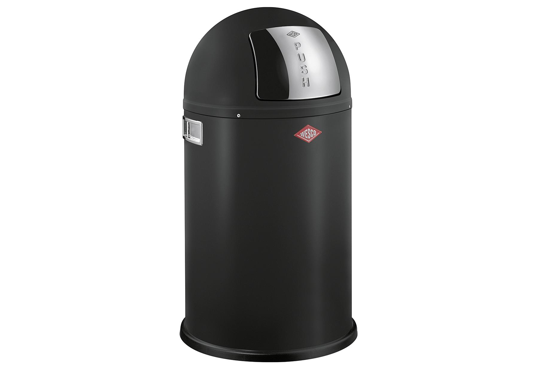 WESCO Abfallsammler "Pushboy Junior" 22000 ml schwarz matt